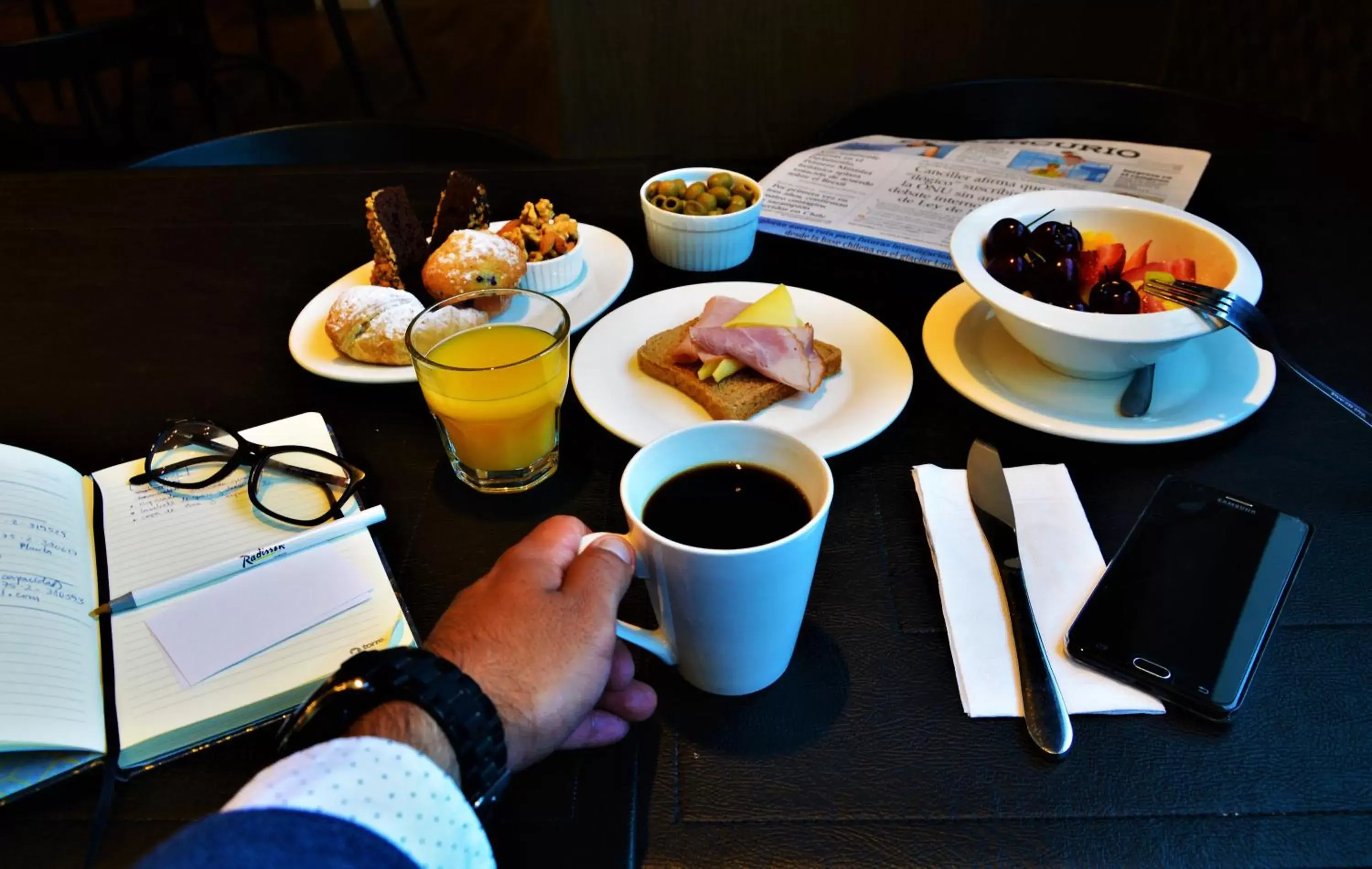 Breakfast in Radisson Hotel Curico