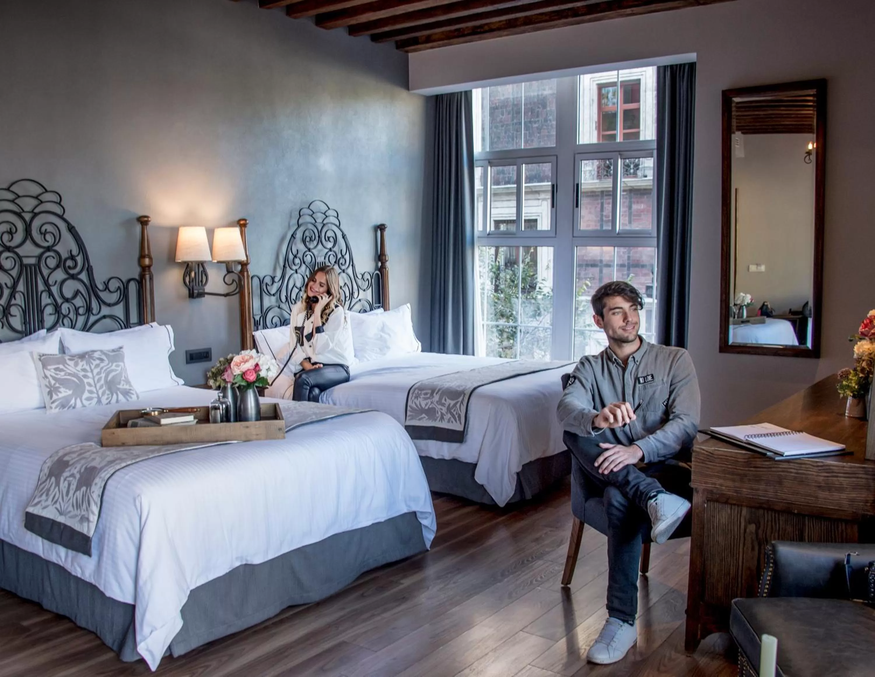 Bed in Zocalo Central & Rooftop Mexico City