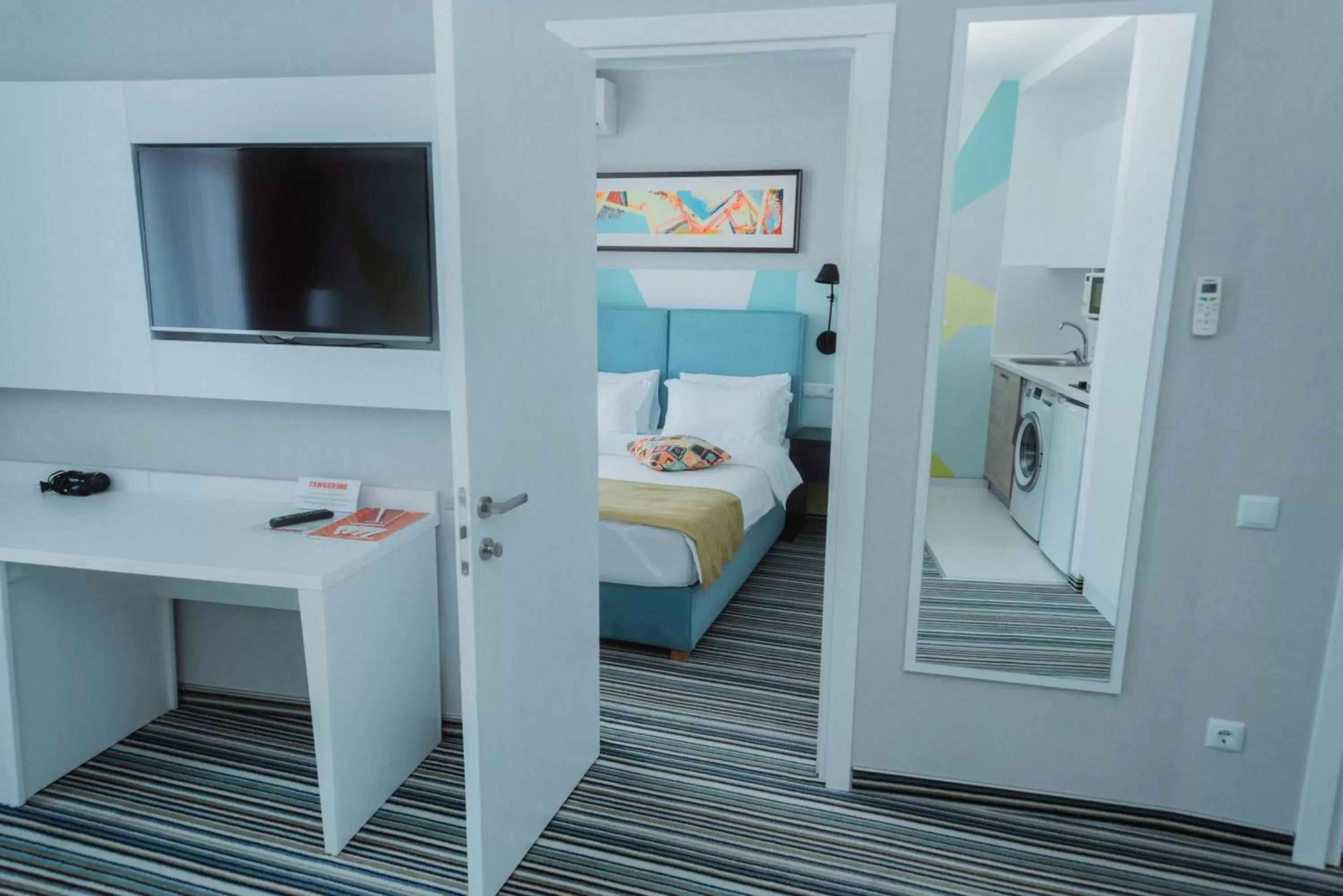 Decorative detail, Bed in Aparthotel Tangerine Decorative detail, Bed in Aparthotel Tangerine