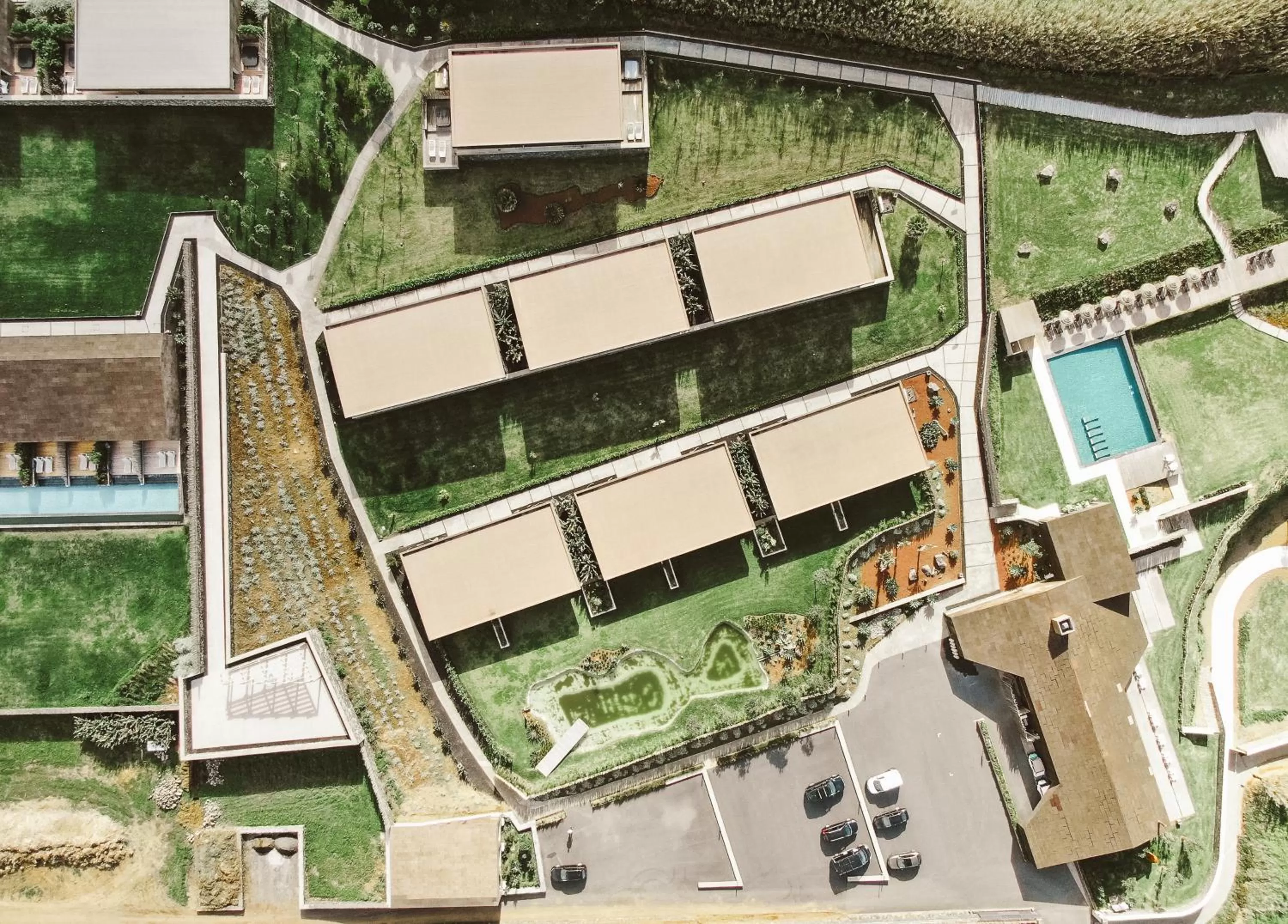 Bird's eye view in Santa Barbara Eco-Beach Resort