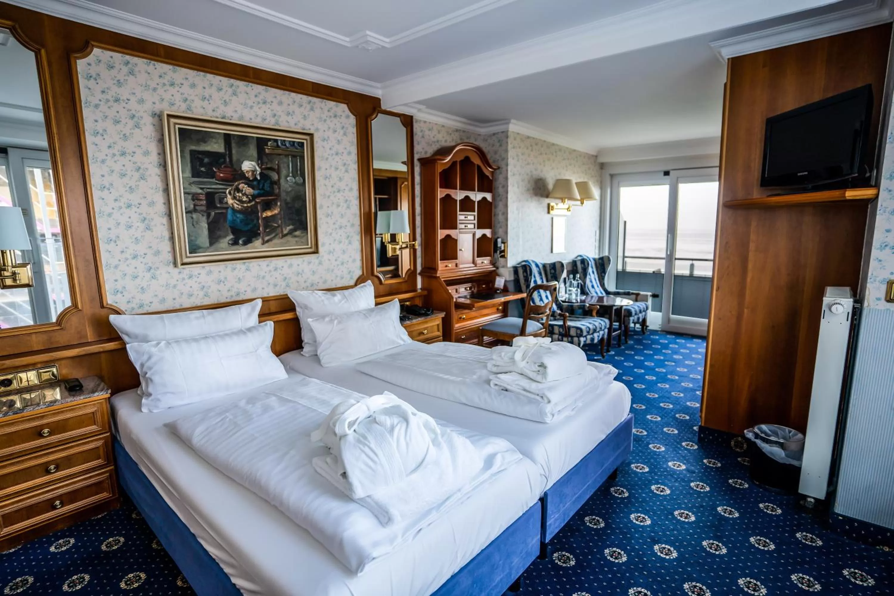 Bed in Hotel Strandperle