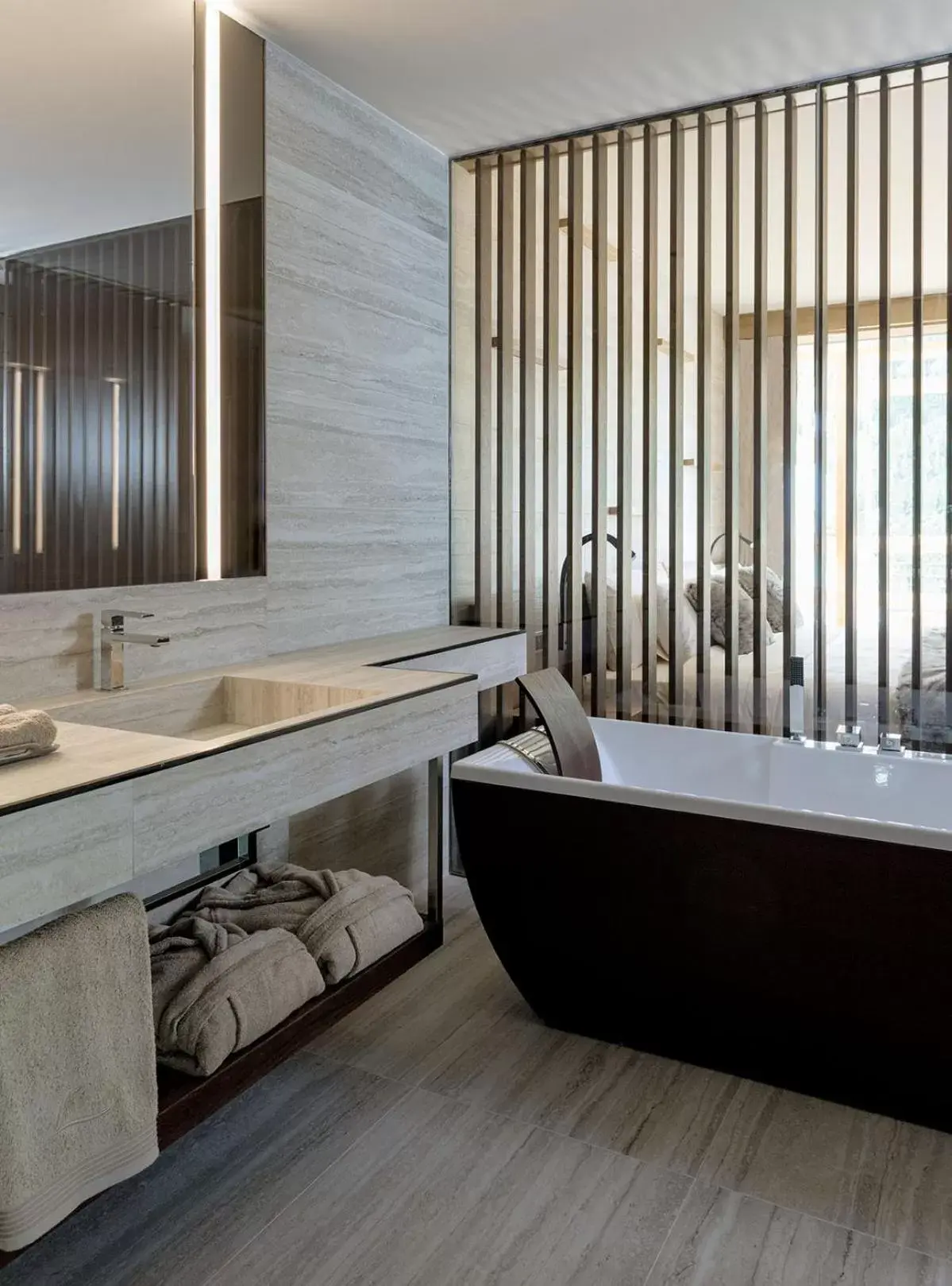 Bathroom in Lefay Resort & SPA Dolomiti