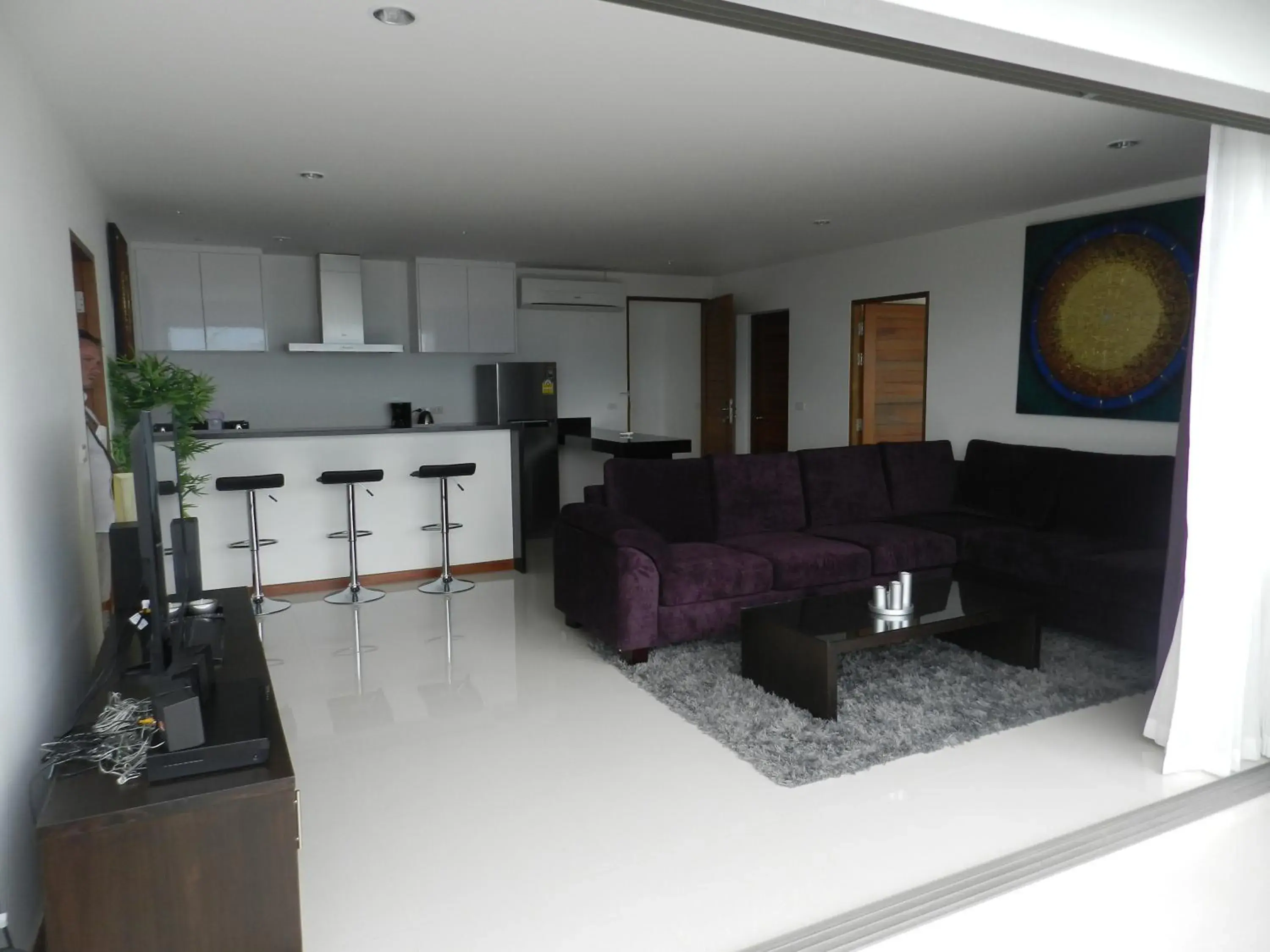 Kitchen or kitchenette, Seating Area in Tropical Sea View Residence