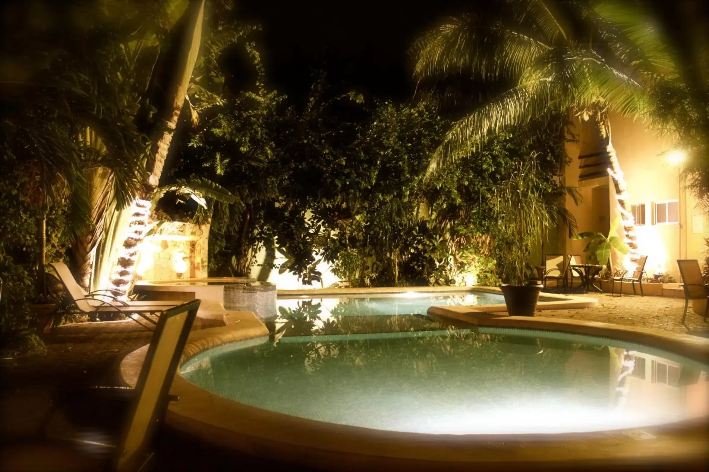 Night, Swimming Pool in Hotel LunaSol
