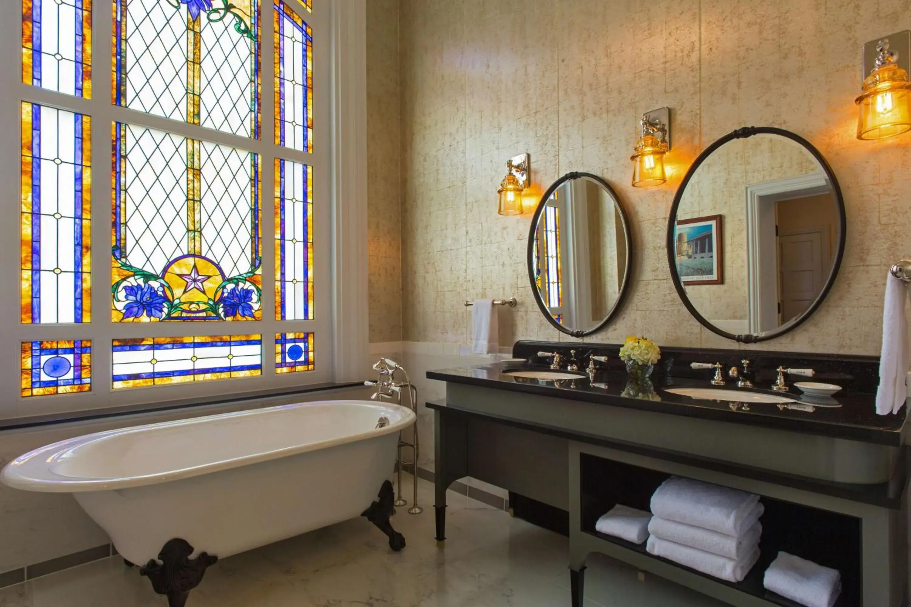 Bathroom in The Driskill, in The Unbound Collection by Hyatt