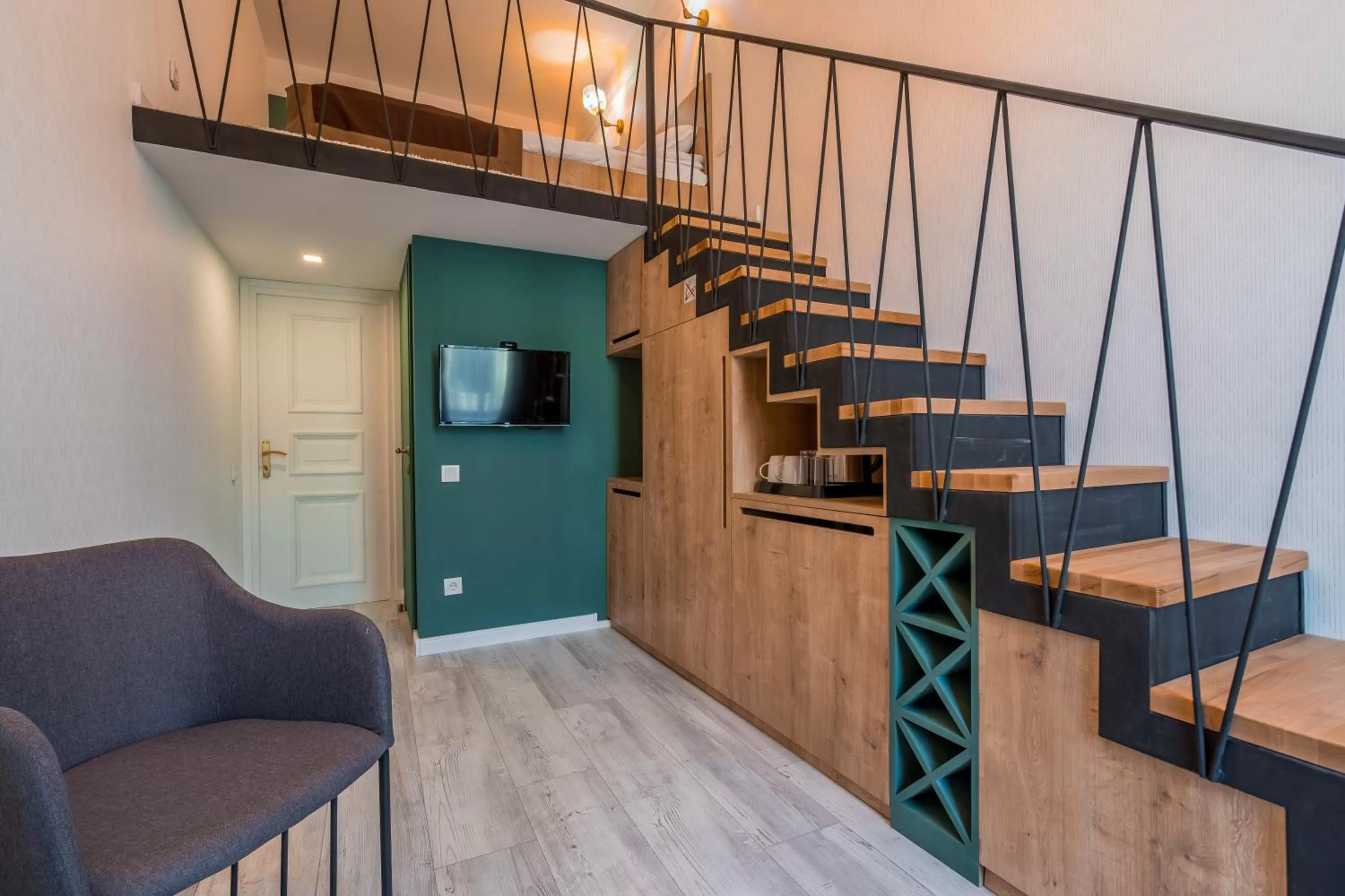 TV/Entertainment Center in Mini Hotel on Aghmashenebeli Ave