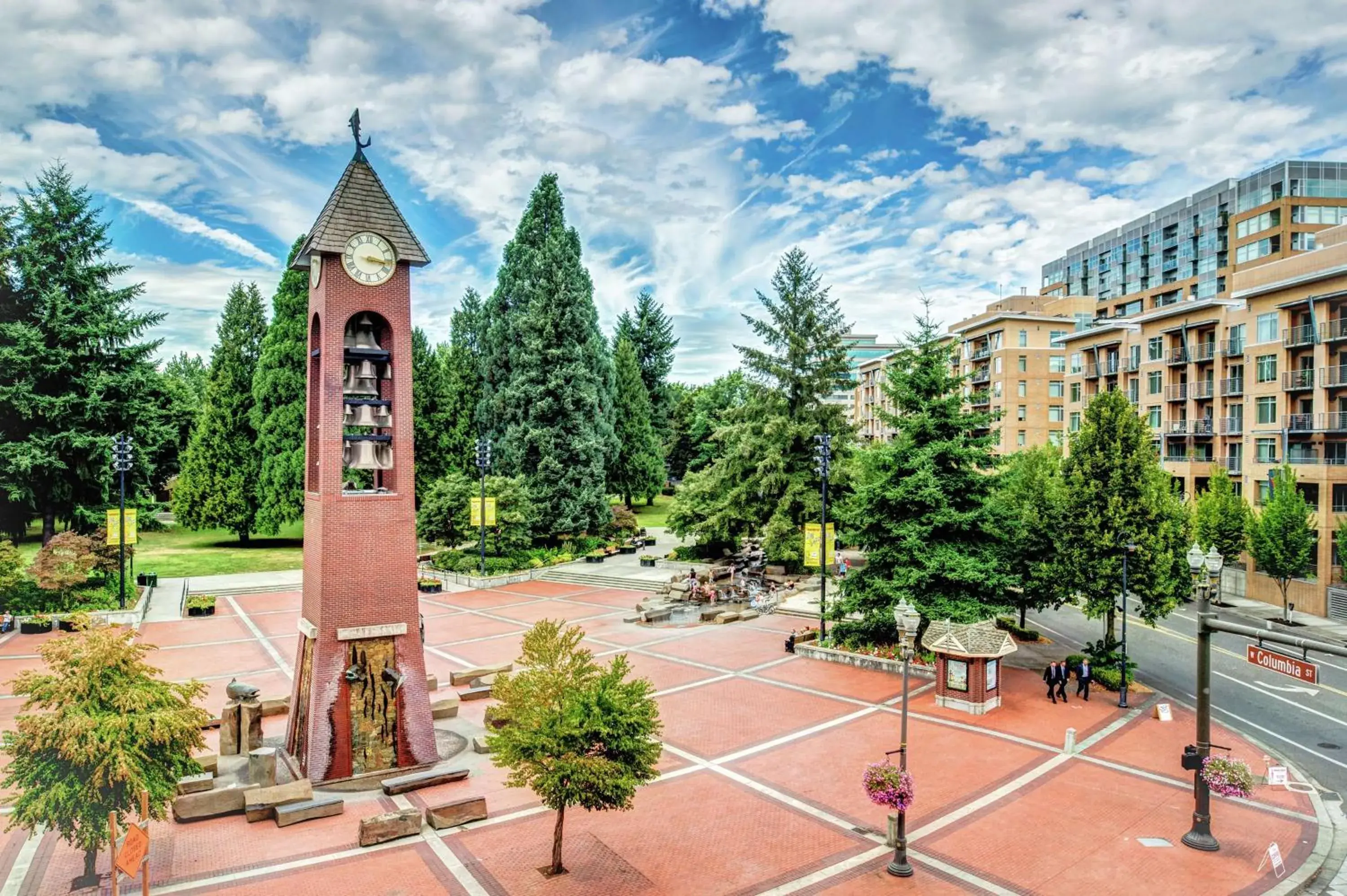 Patio in Hilton Vancouver Washington