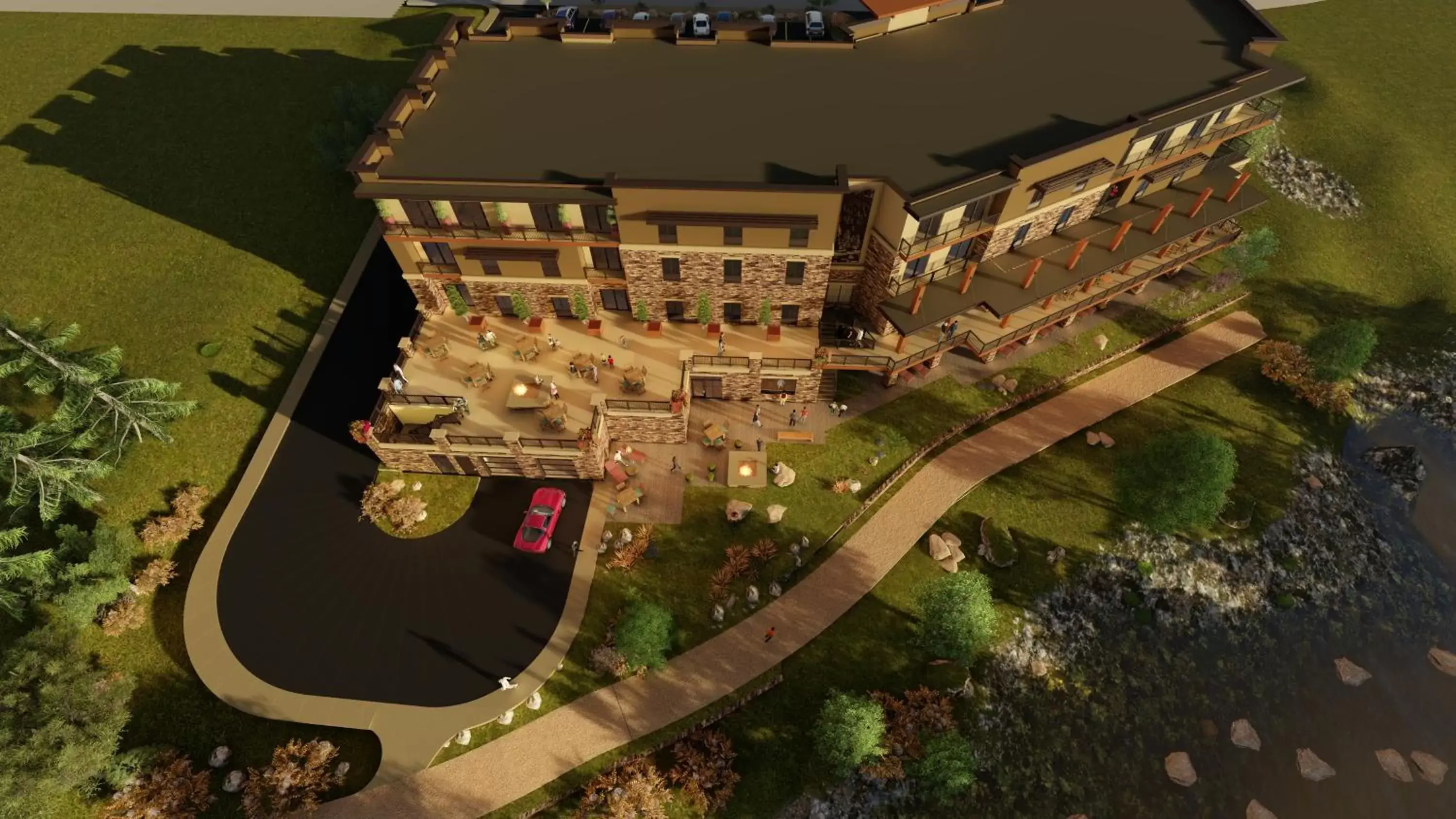 Property building, Bird's-eye View in Holiday Inn Express Durango Downtown- Animas River