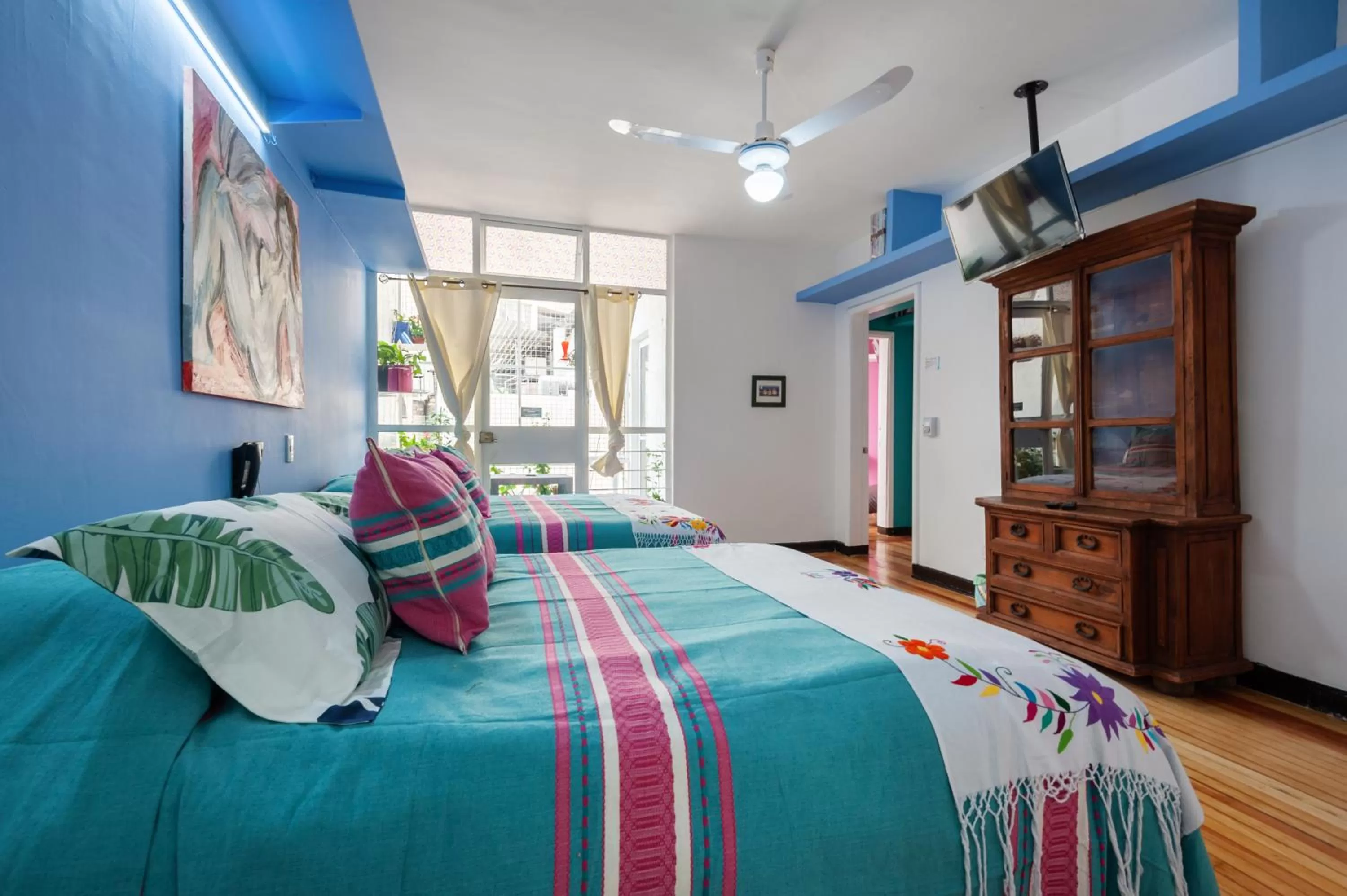 Bed in Casa Itzae B&B Polanquito Dog Friendly