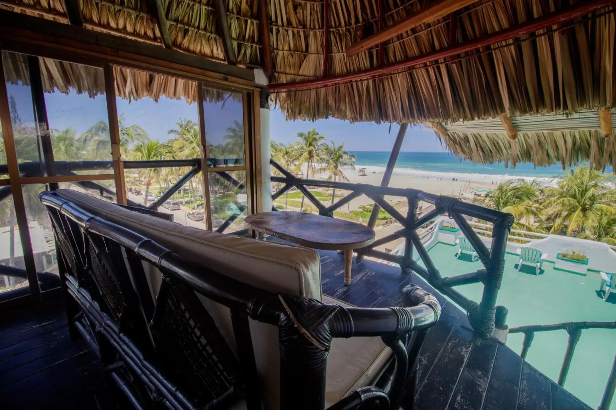 Balcony/Terrace in Hotel Bungalows Acuario