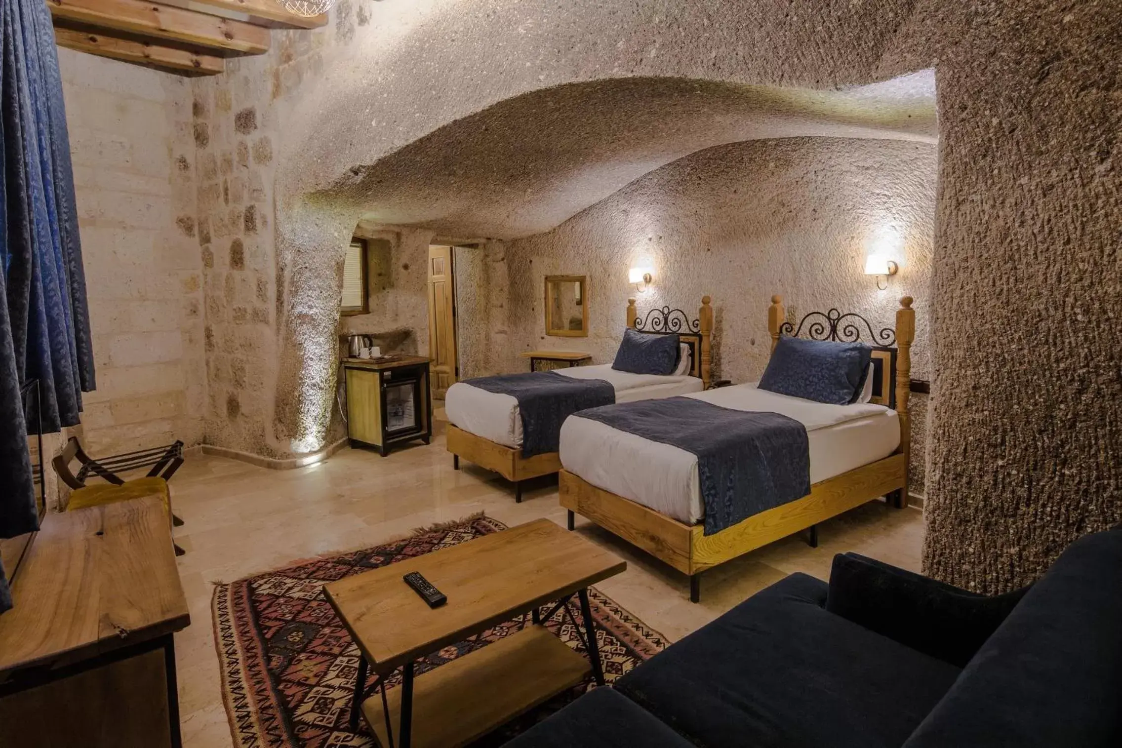 Bed in Lunar Cappadocia Hotel