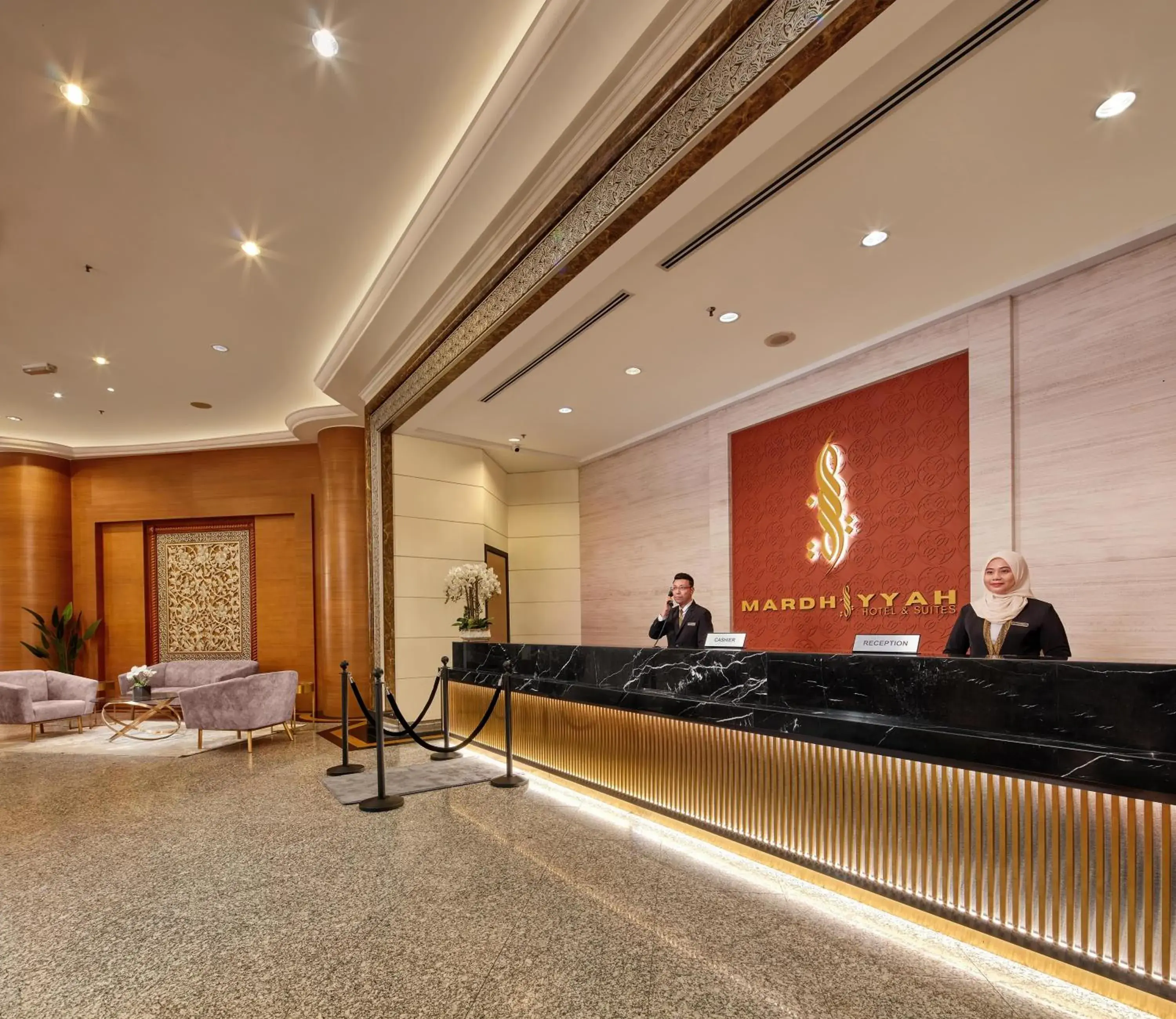 Lobby or reception in Mardhiyyah Hotel and Suites