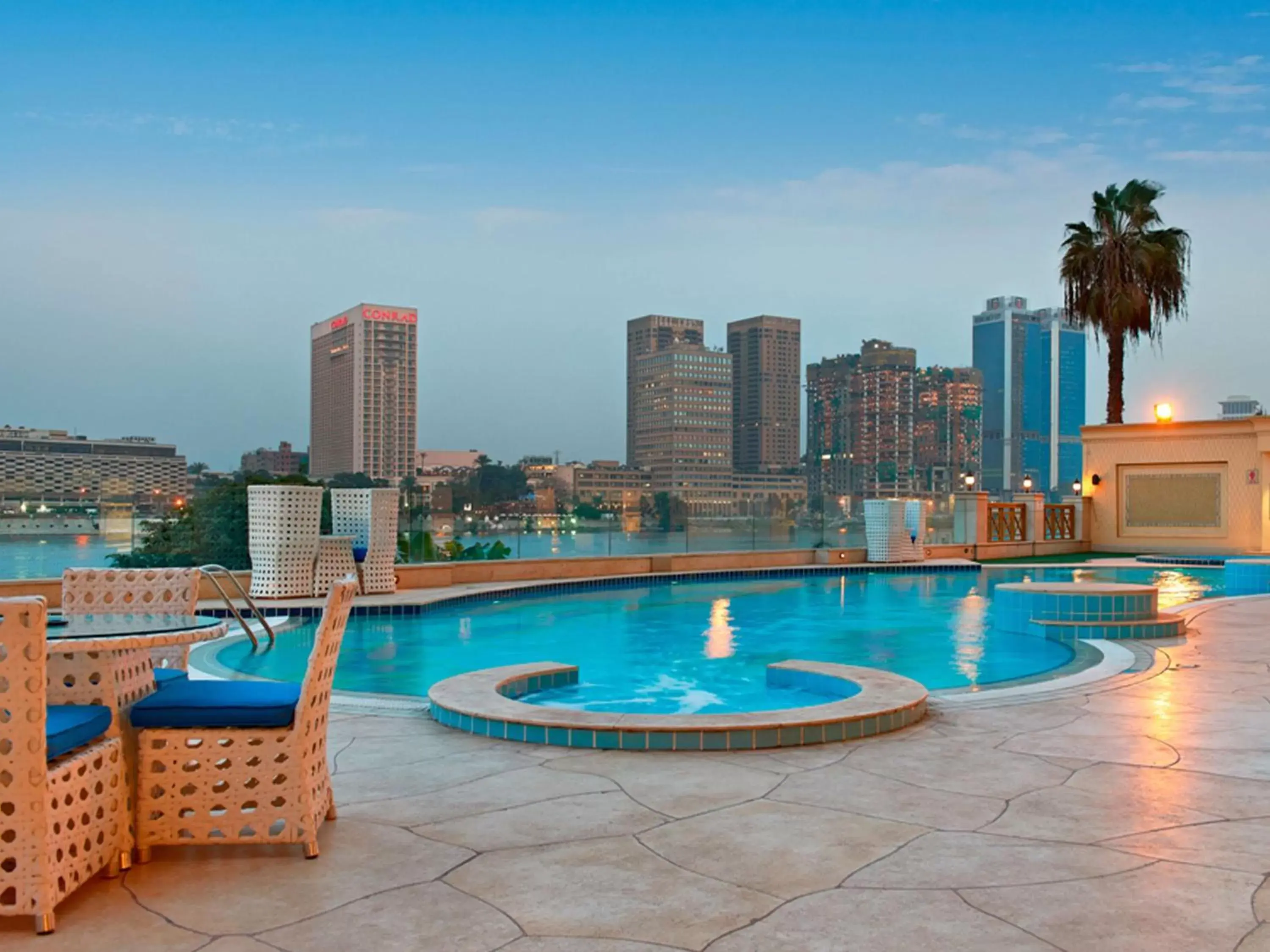 Pool view, Swimming Pool in Hilton Cairo Zamalek Residences