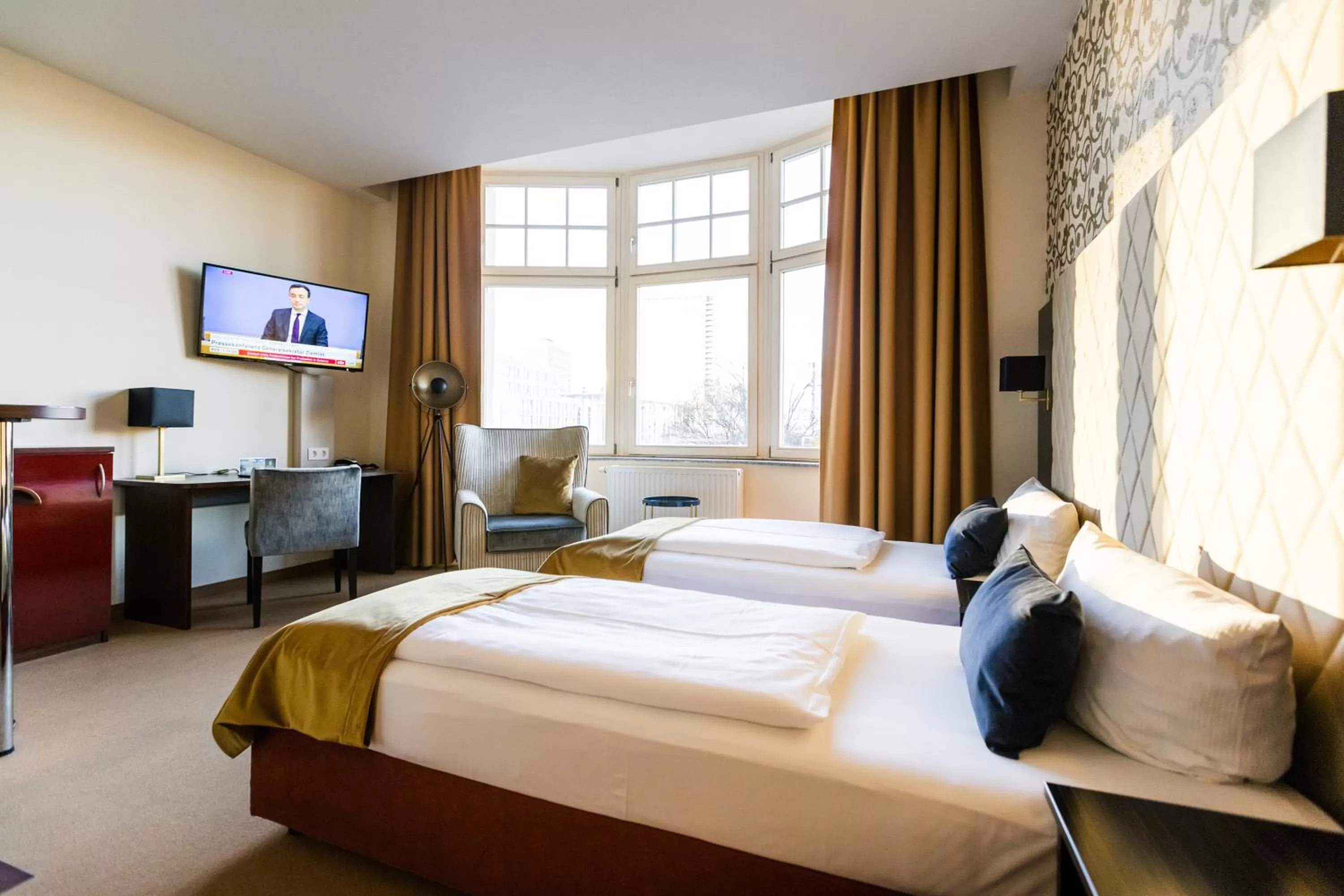 Bed in Royal International Leipzig