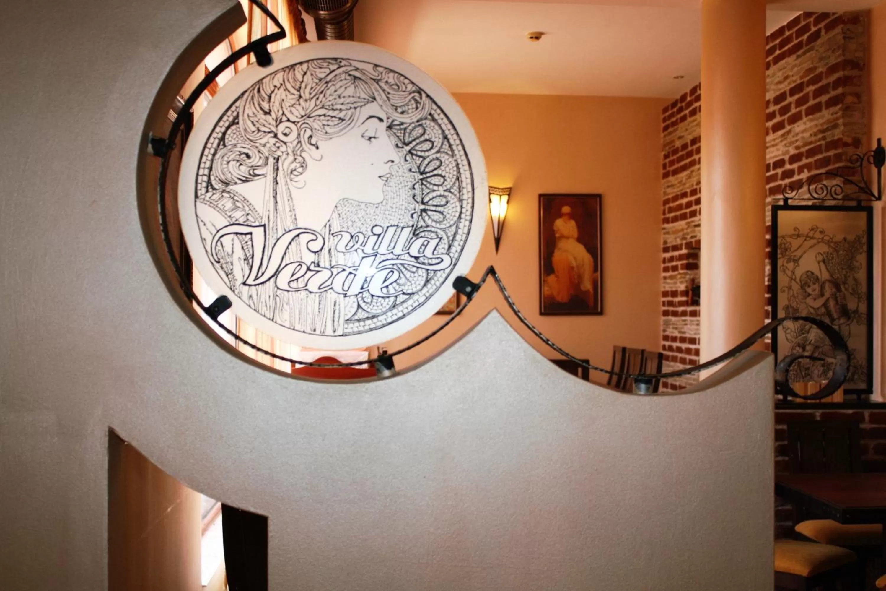 Decorative detail in Hotel Villa Verde