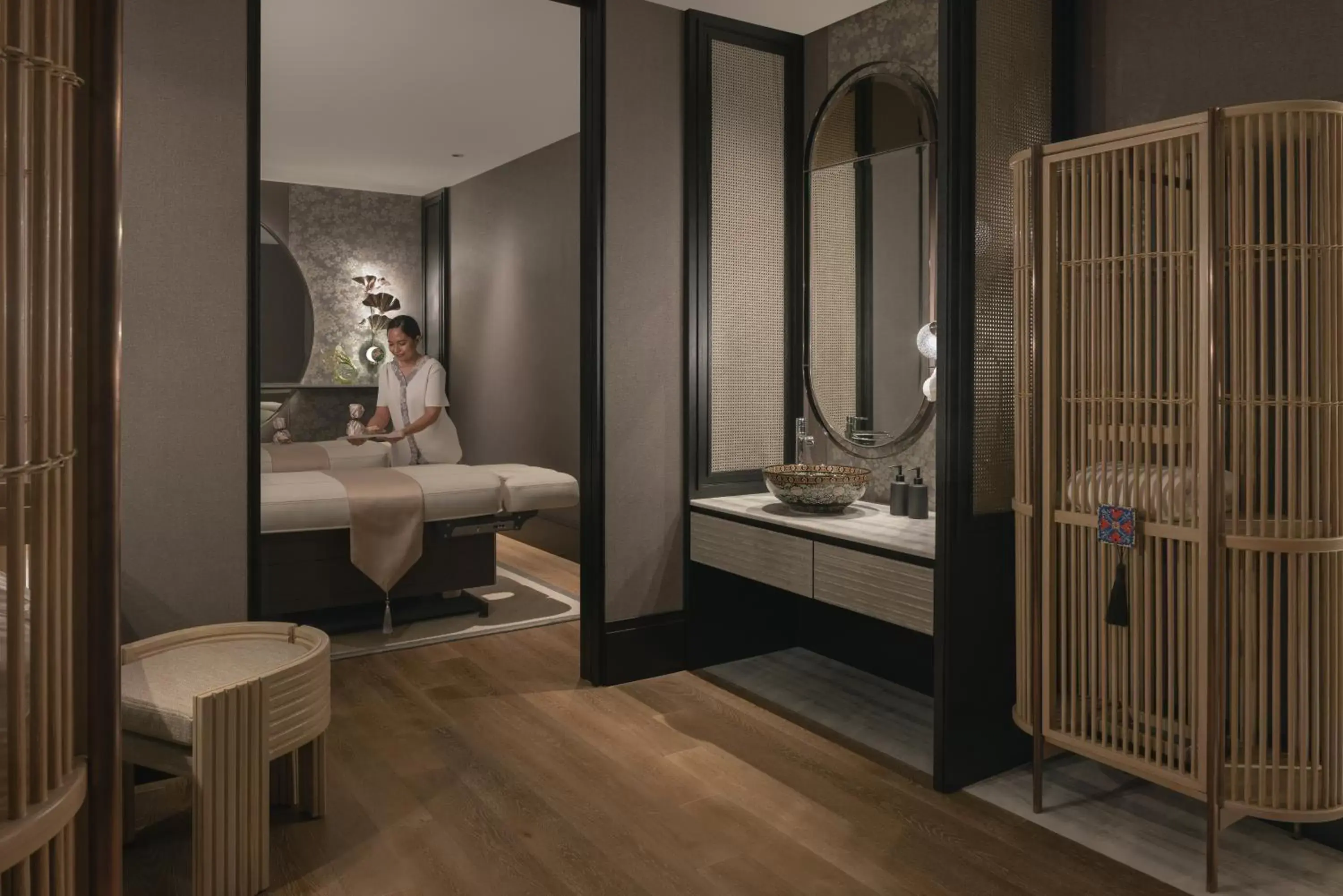 Massage, Bathroom in Four Seasons Hotel Singapore