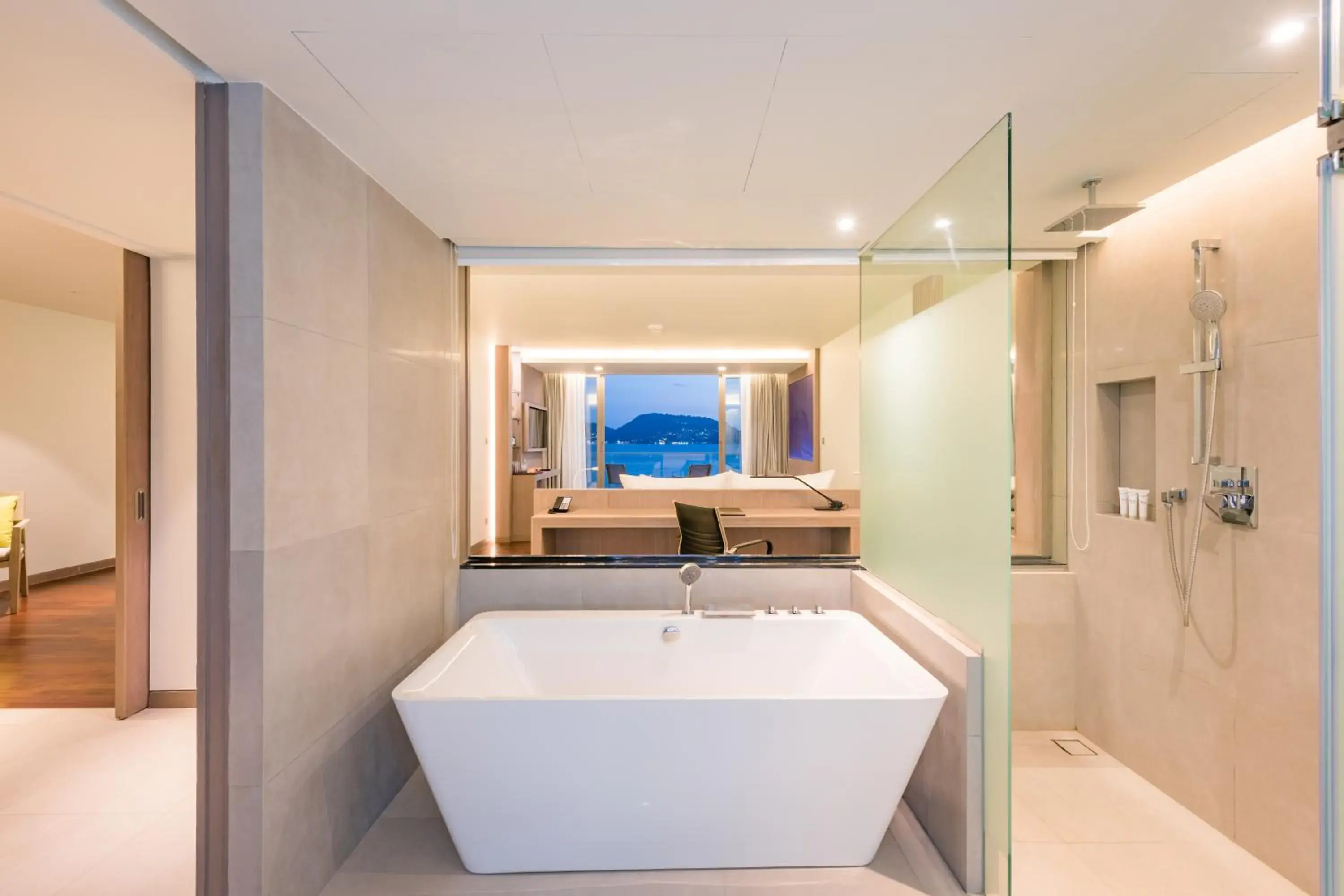 Shower, Bathroom in Oceanfront Beach Resort - SHA Extra Plus