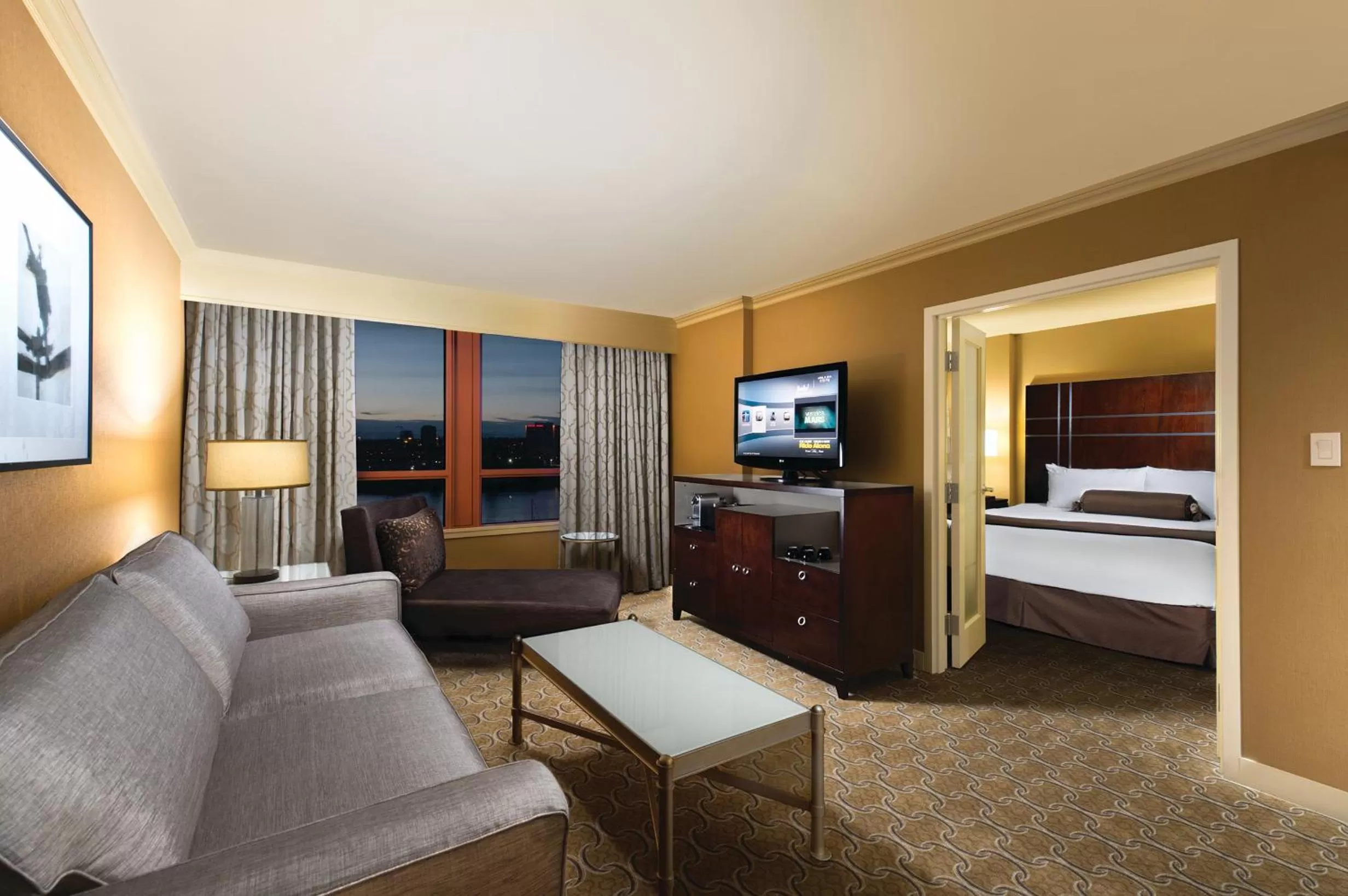 Bed in River Rock Casino Hotel