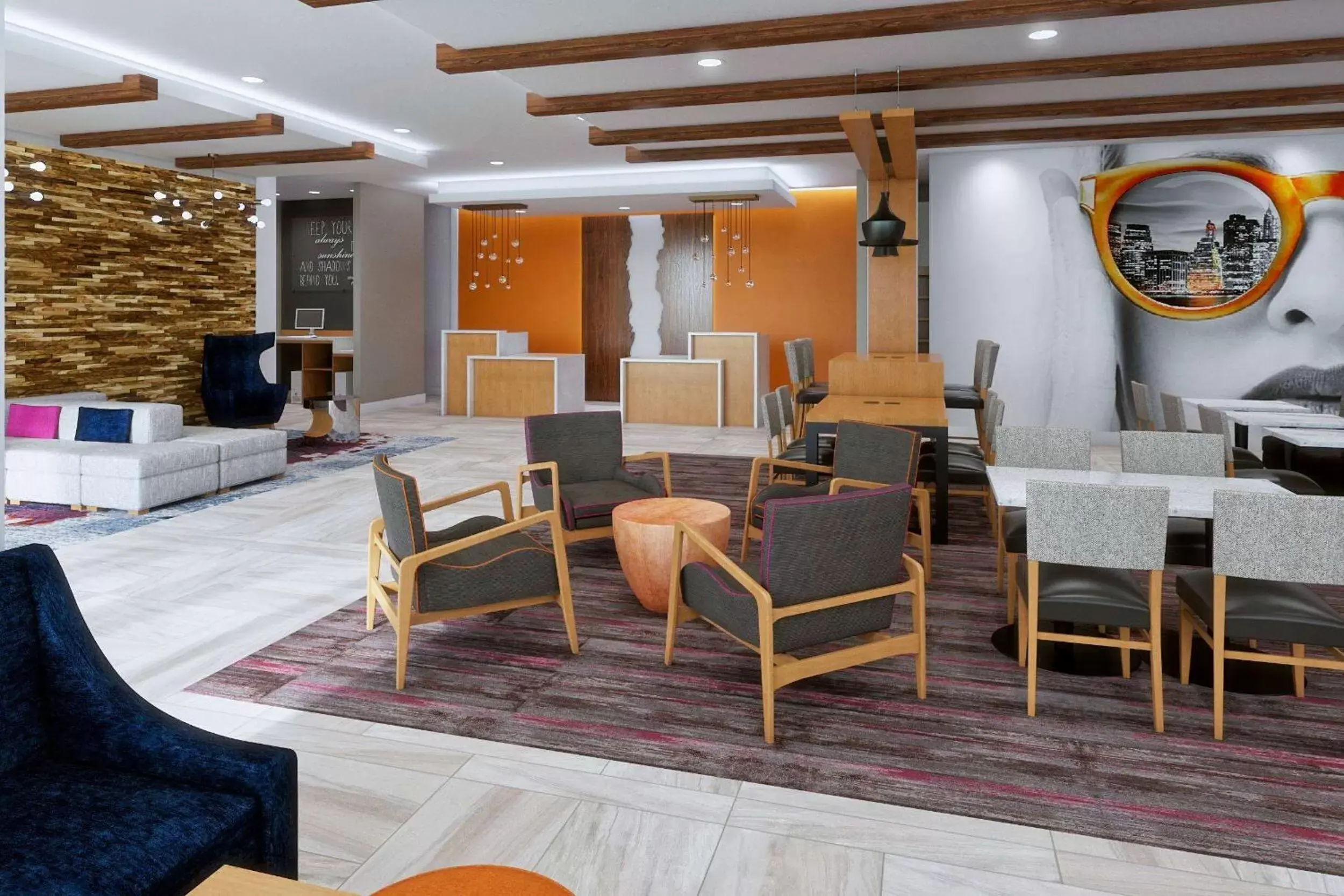 Lobby or reception, Restaurant/Places to Eat in La Quinta Inn & Suites by Wyndham Pflugerville