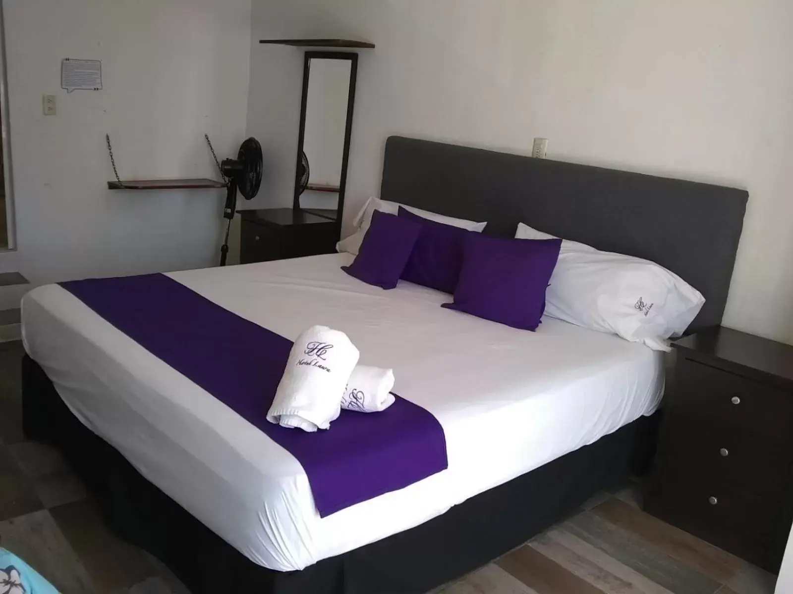 Bed in Hotel Posada Laura