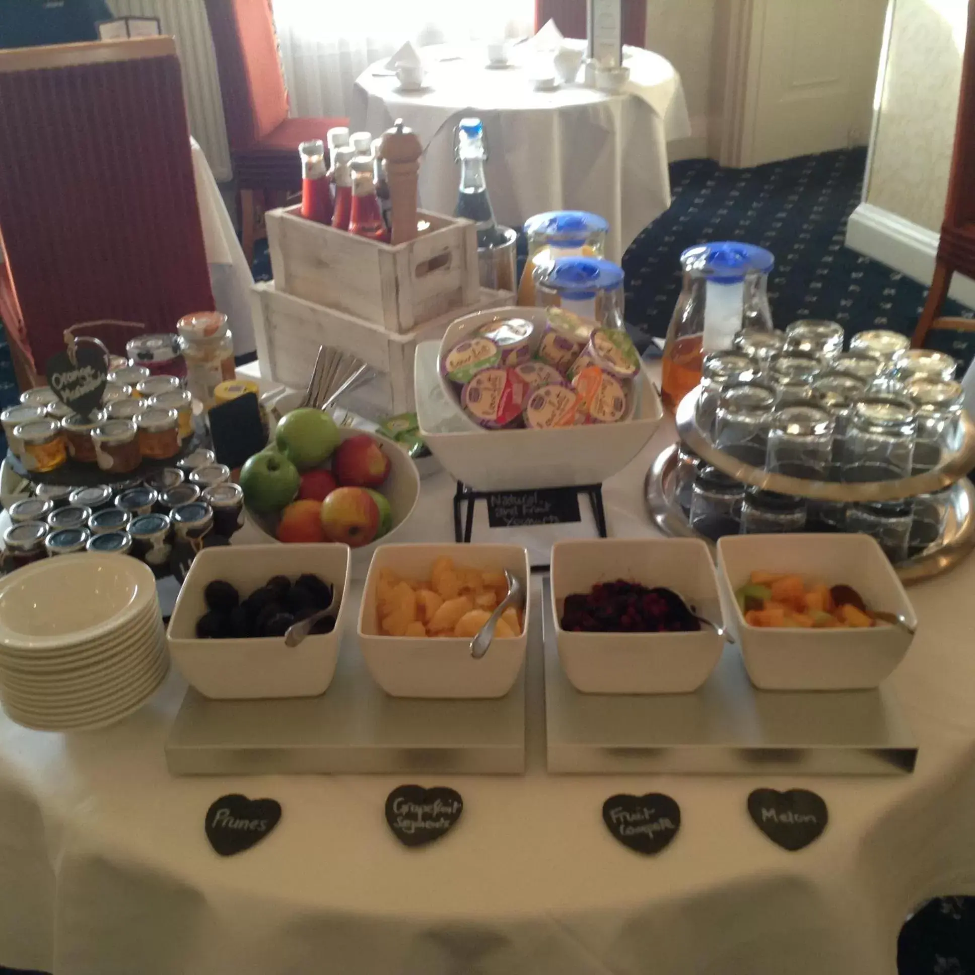 Buffet breakfast in Best Western Forest and Vale Hotel