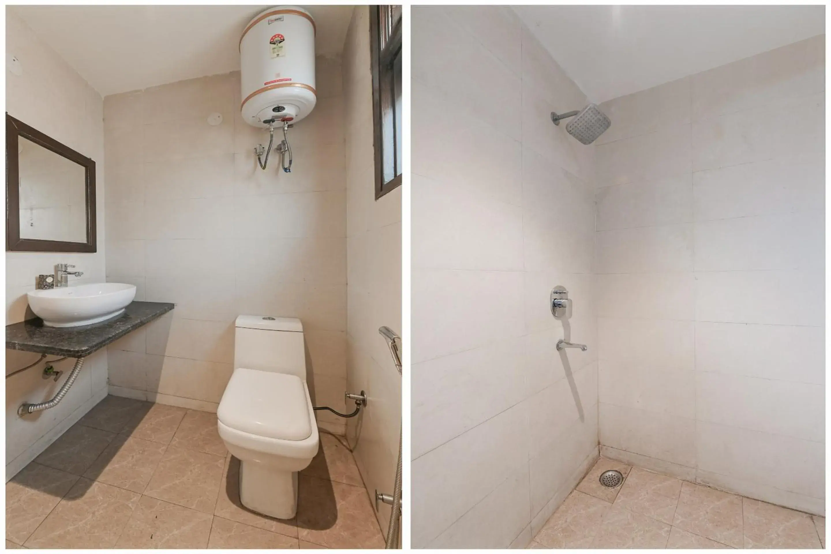 Bathroom in OYO White Rose Wallon Hotel Near Qutab Minar Metro Station