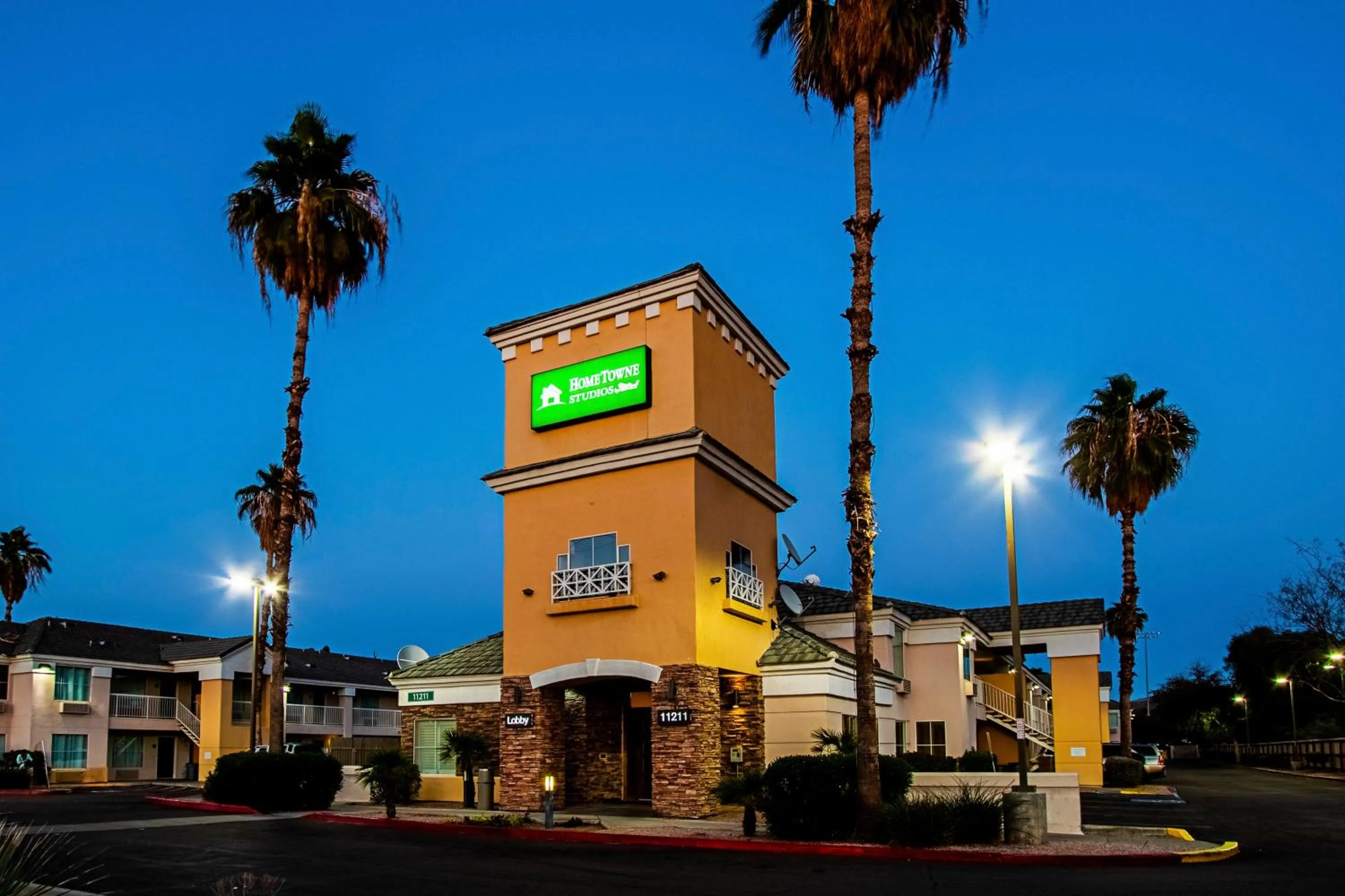 Property building in HomeTowne Studios by Red Roof Phoenix - Black Canyon Highway