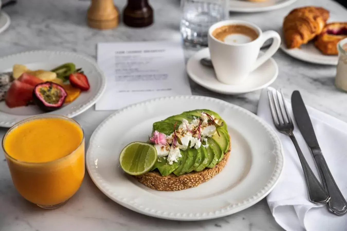 Food close-up, Breakfast in Pullman Doha West Bay