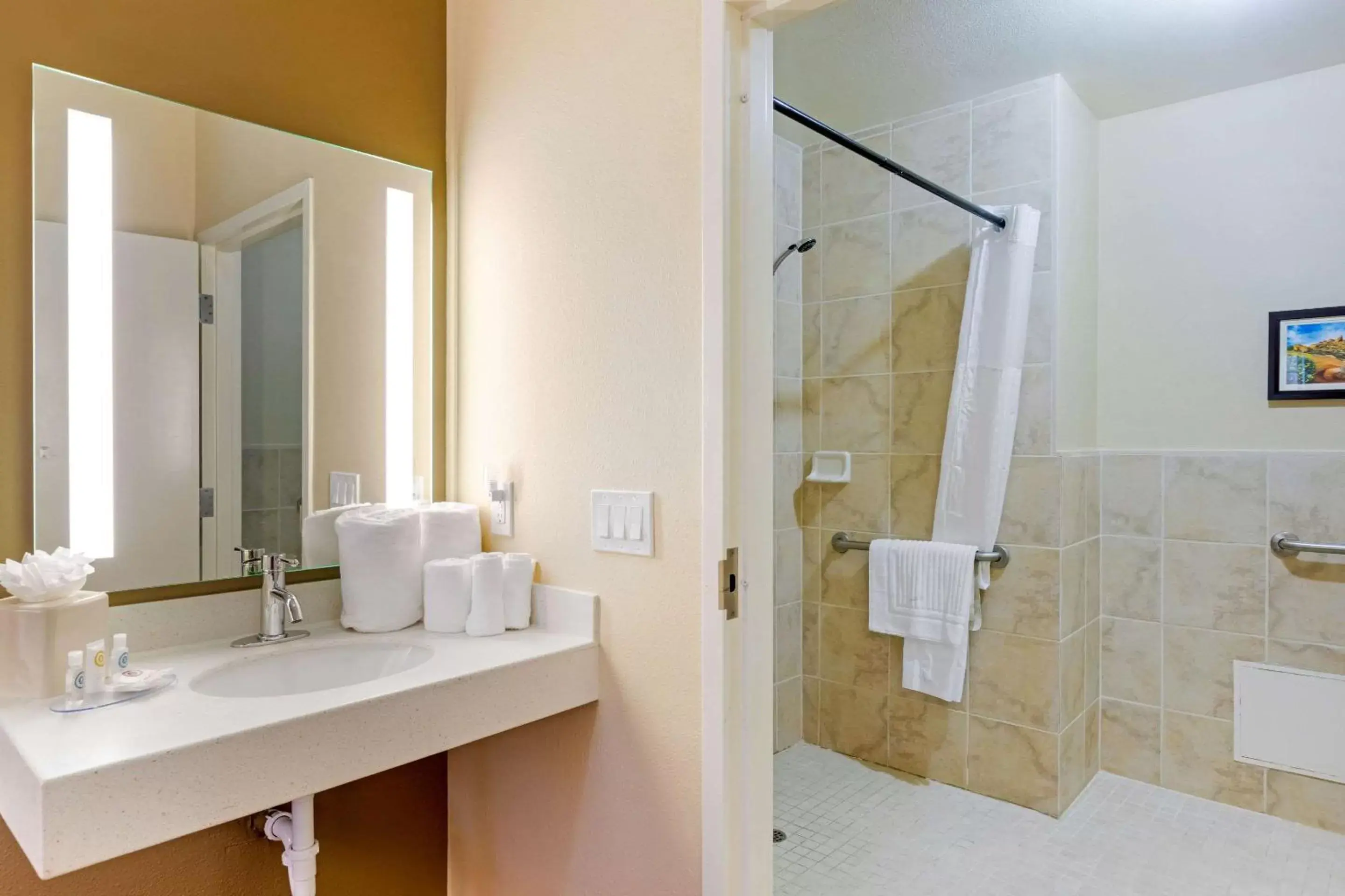 Bathroom in Comfort Inn & Suites Near Ontario Airport