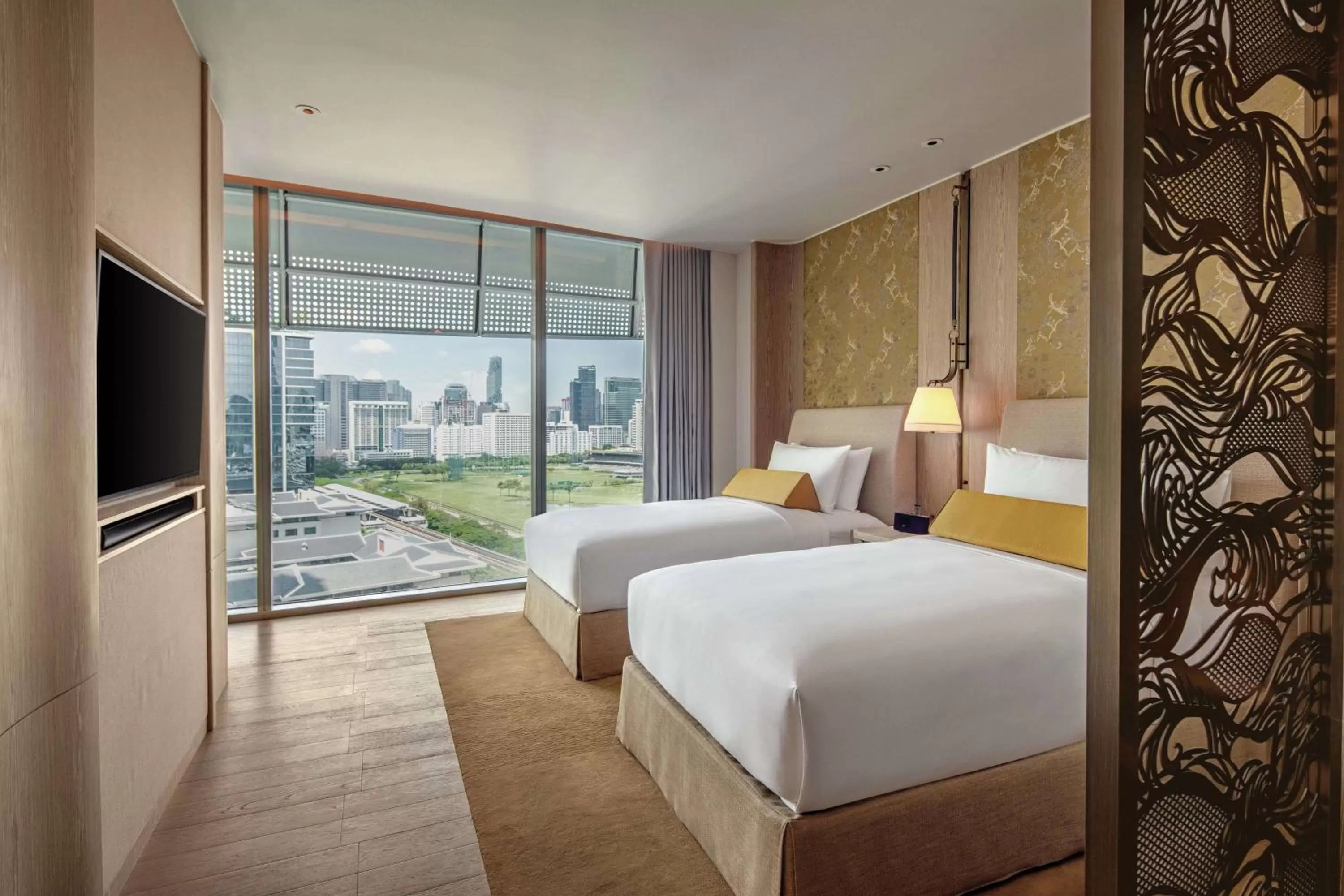 Deluxe Twin Room with Park View in Waldorf Astoria Bangkok