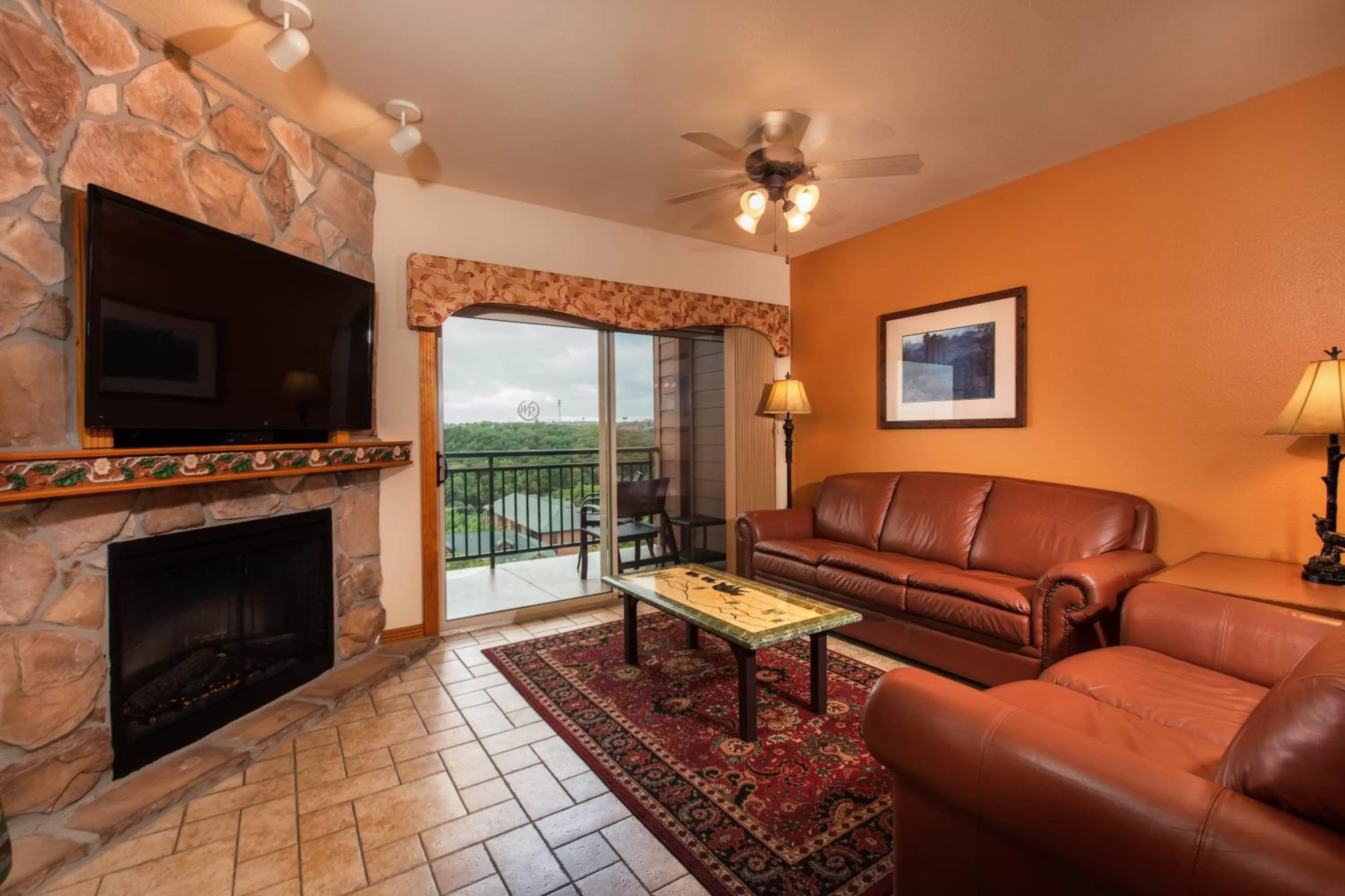 Living room in Westgate Branson Woods Resort