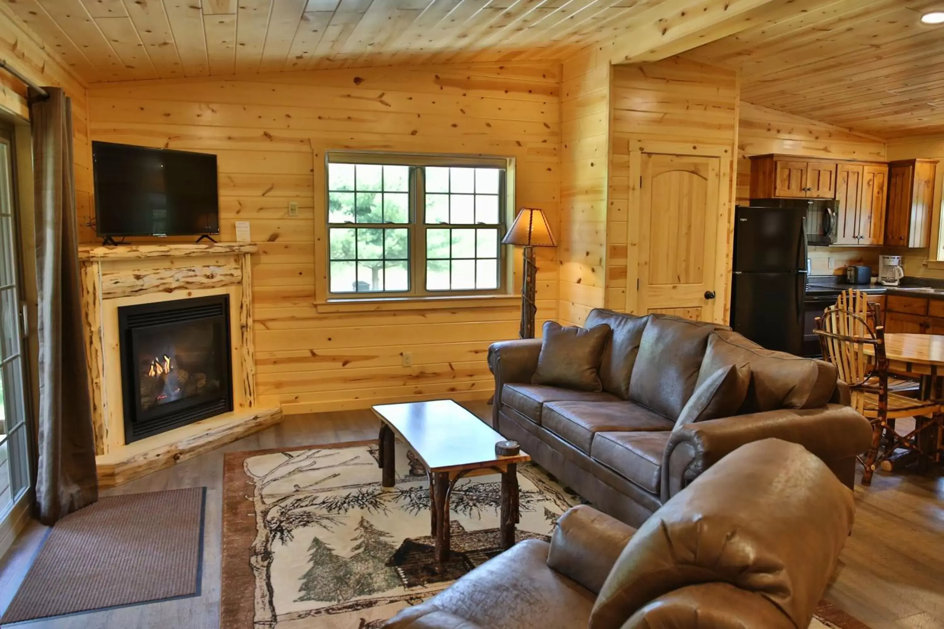 TV and multimedia, Seating Area in Waterview Lodge by Amish Country Lodging