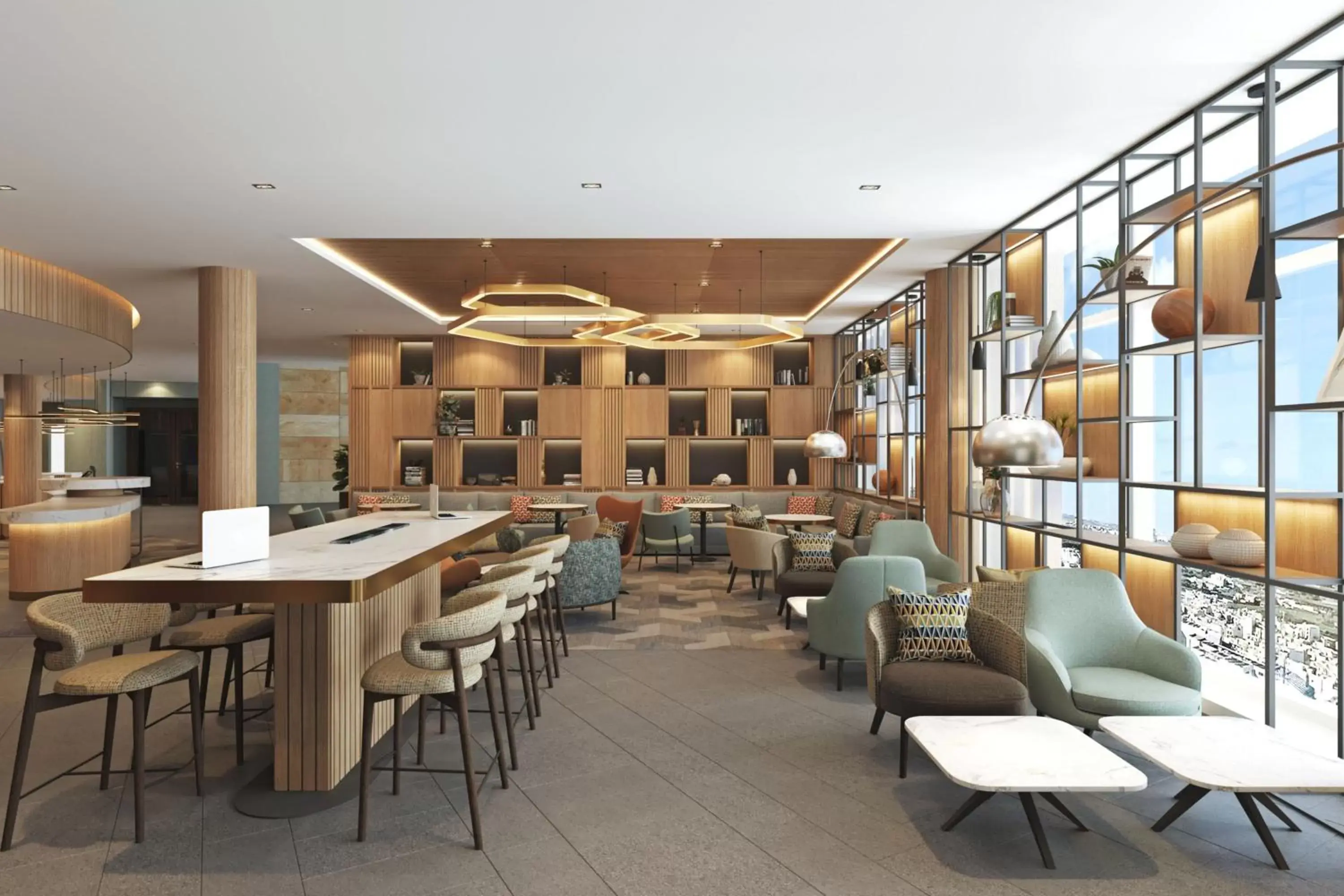 Lobby or reception, Restaurant/Places to Eat in Courtyard by Marriott Berlin City Center