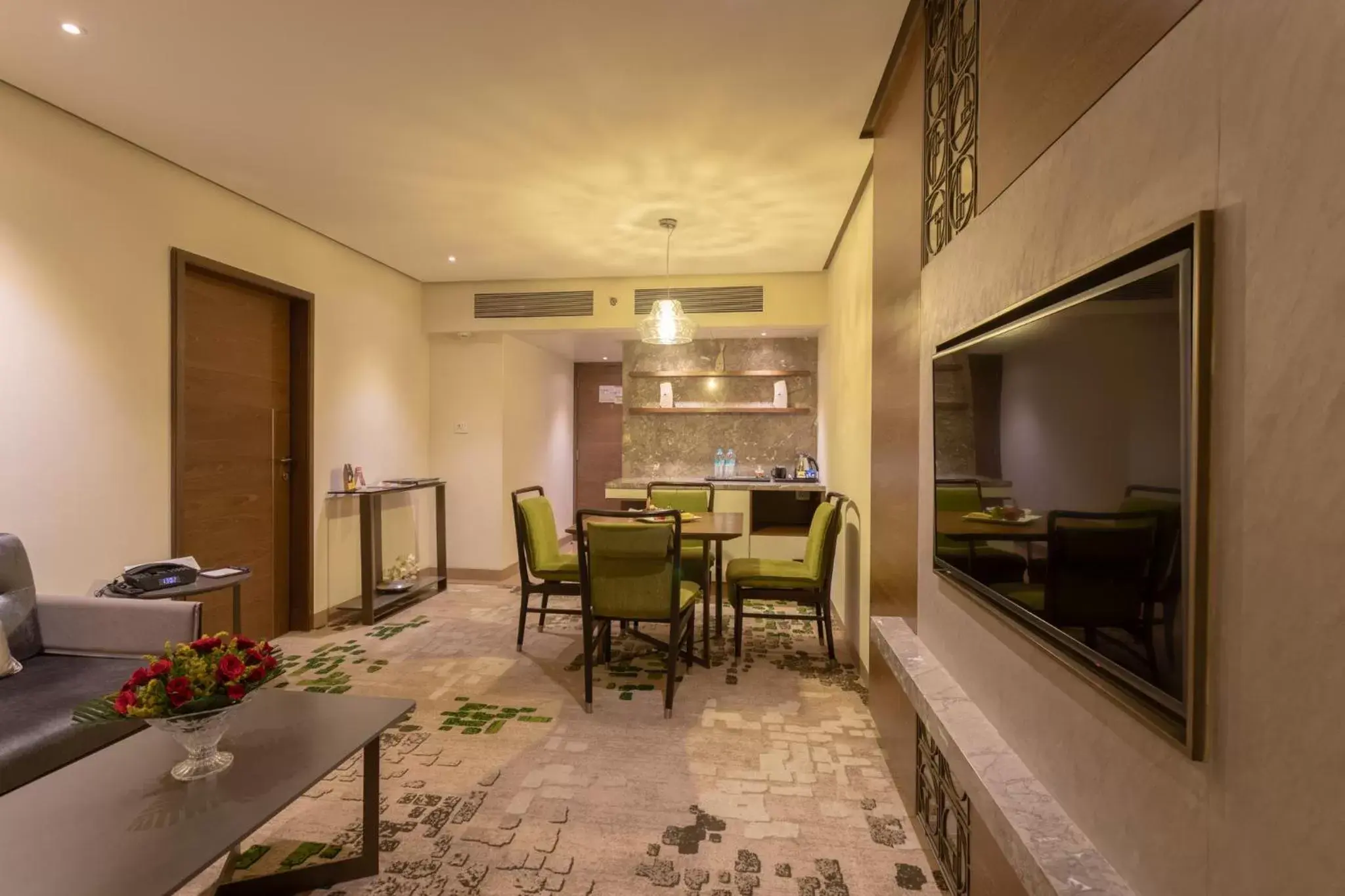 Living room, Dining Area in Sayaji Indore