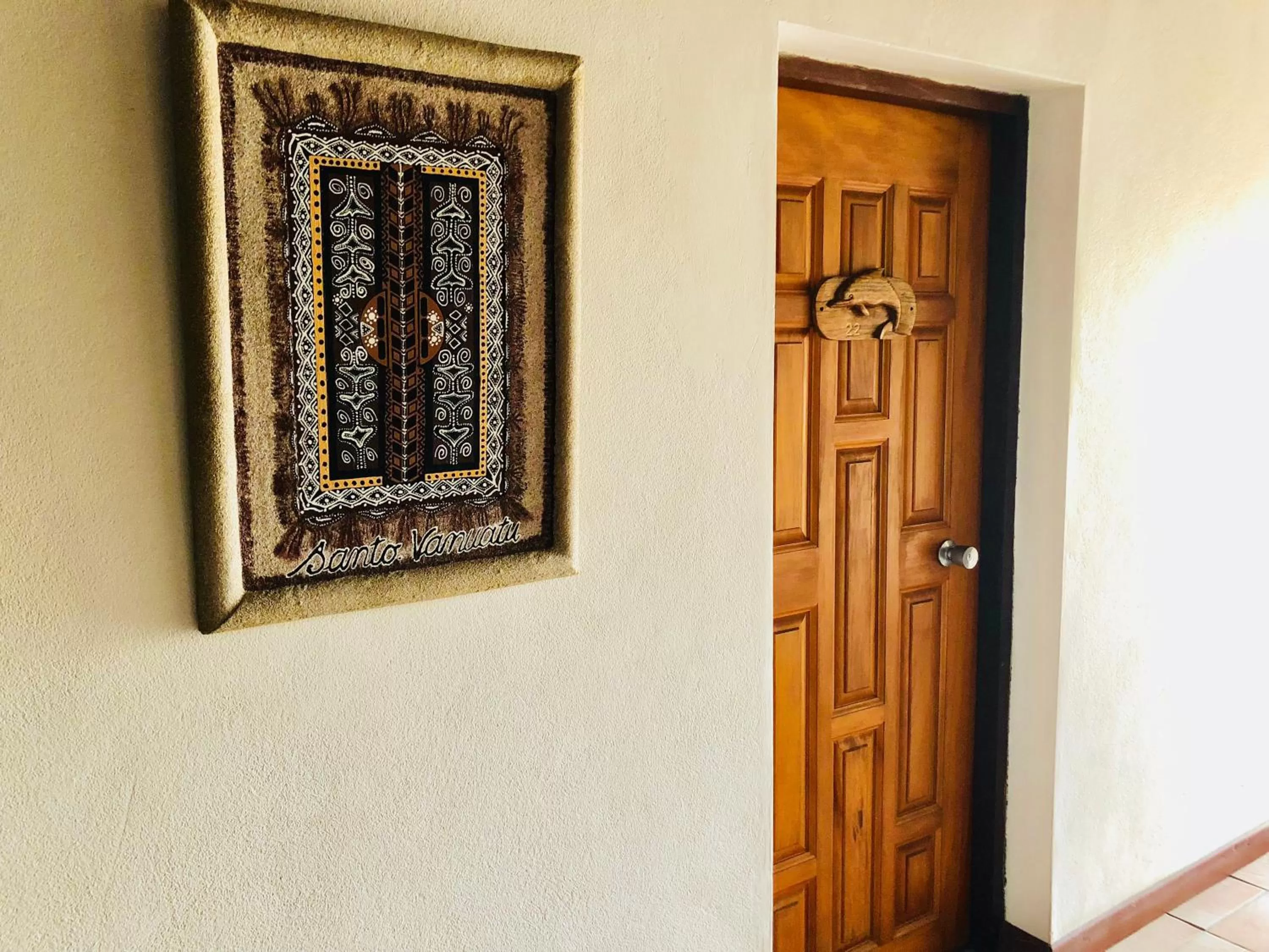 Decorative detail in Hotel Santo Vanuatu