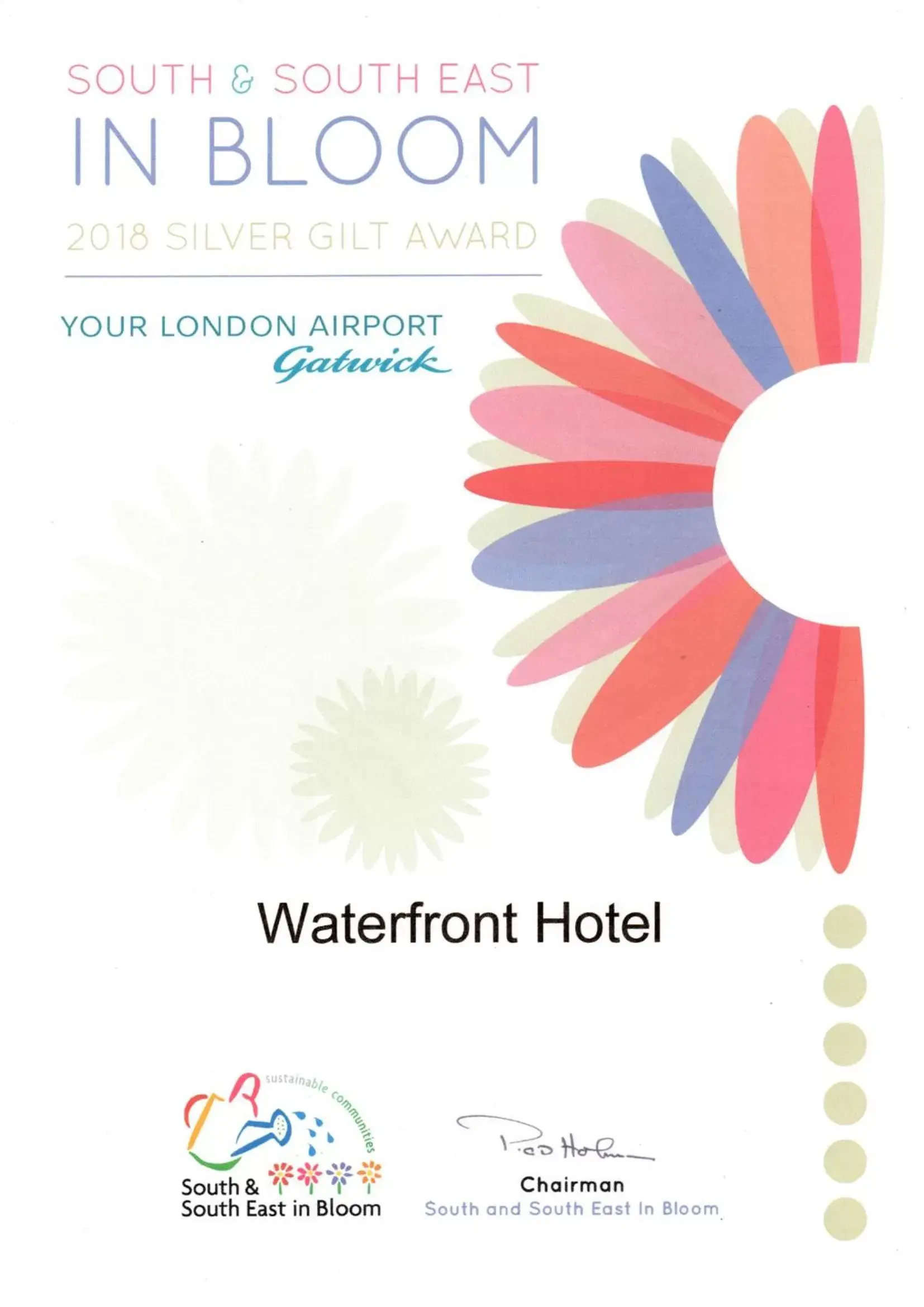 Certificate/Award in Waterfront Hotel