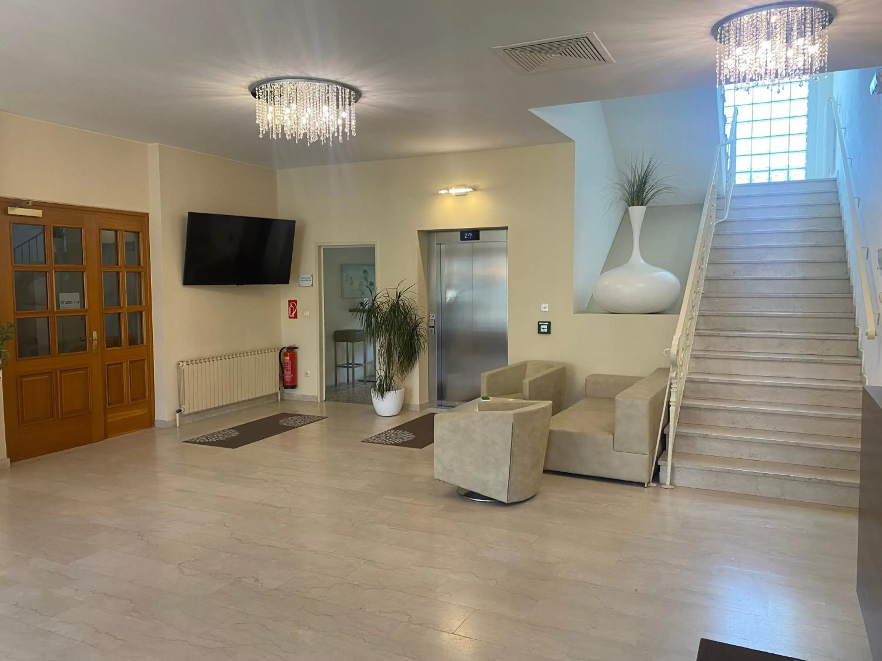 Seating area in Hotel Michael