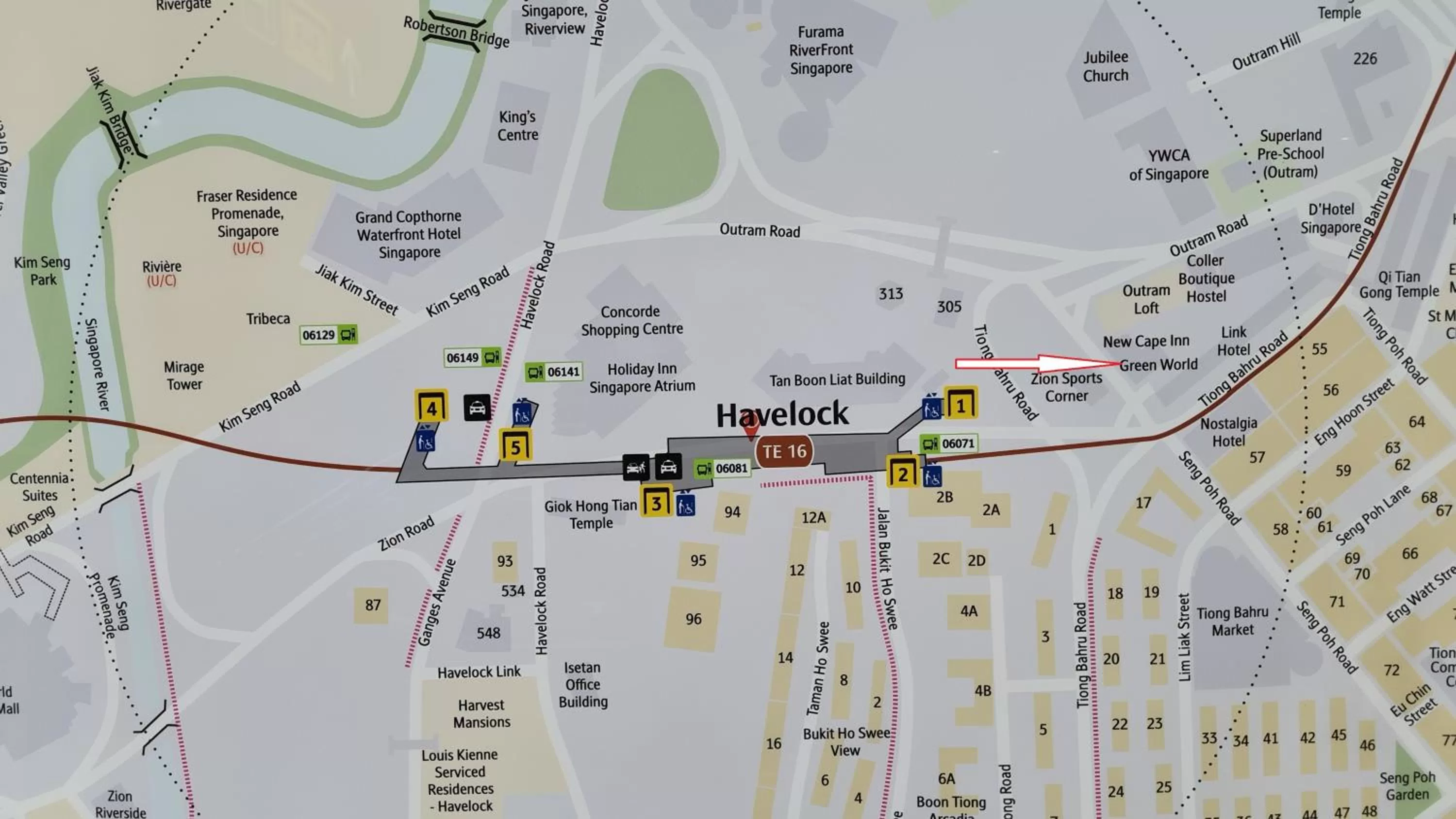 Location in New Cape Inn