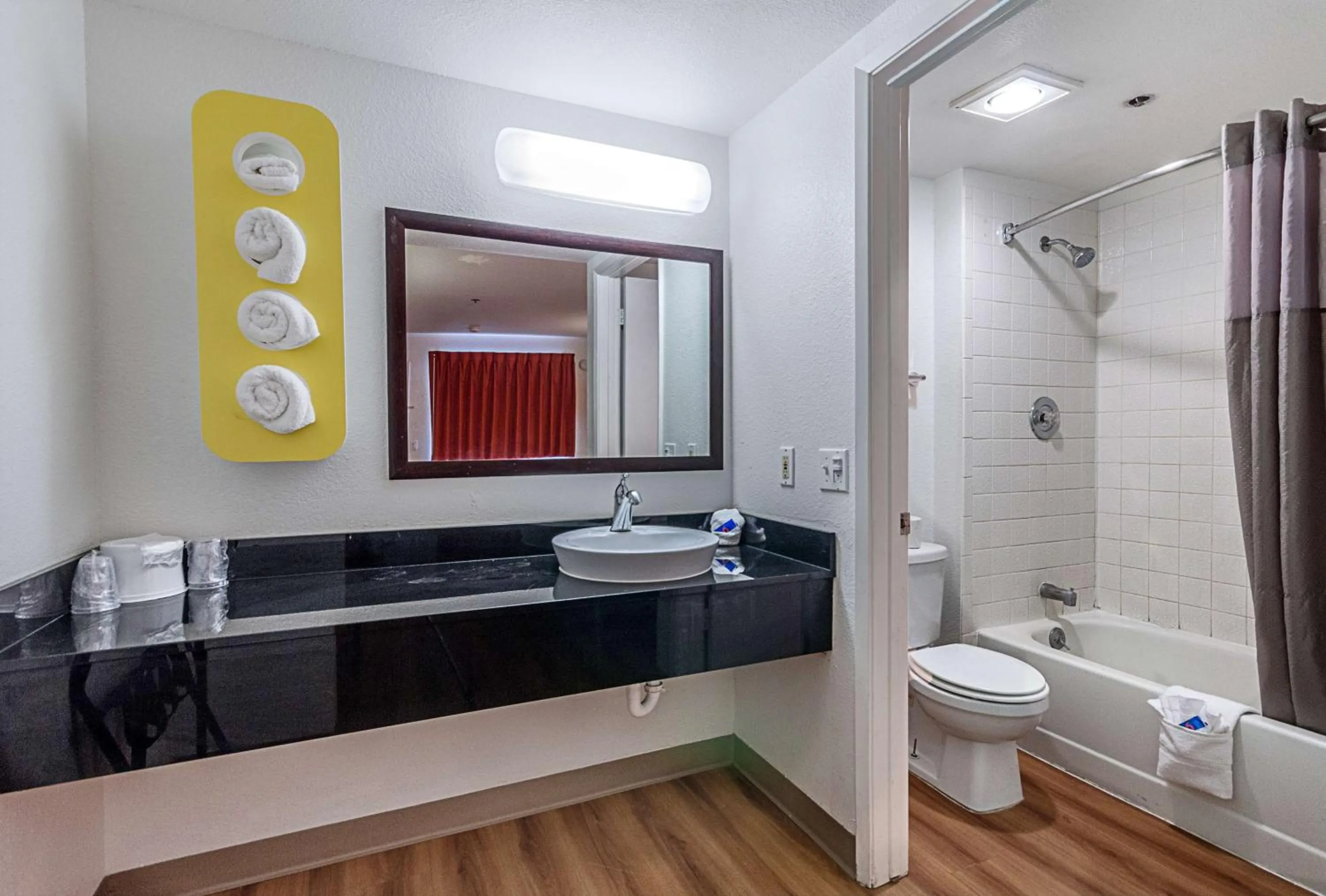 Shower in Motel 6-Fresno, CA