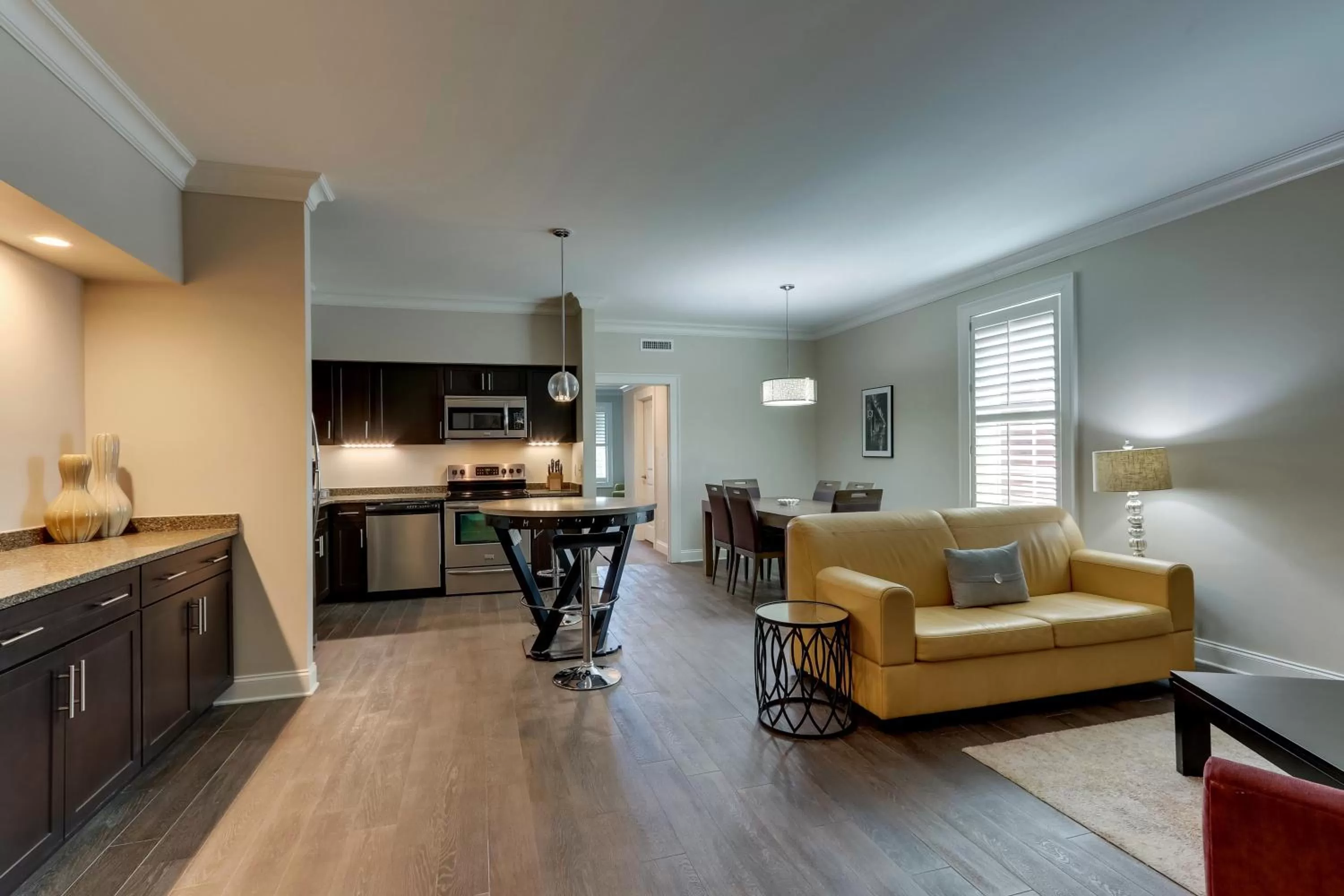 Seating area in The Mantissa Hotel