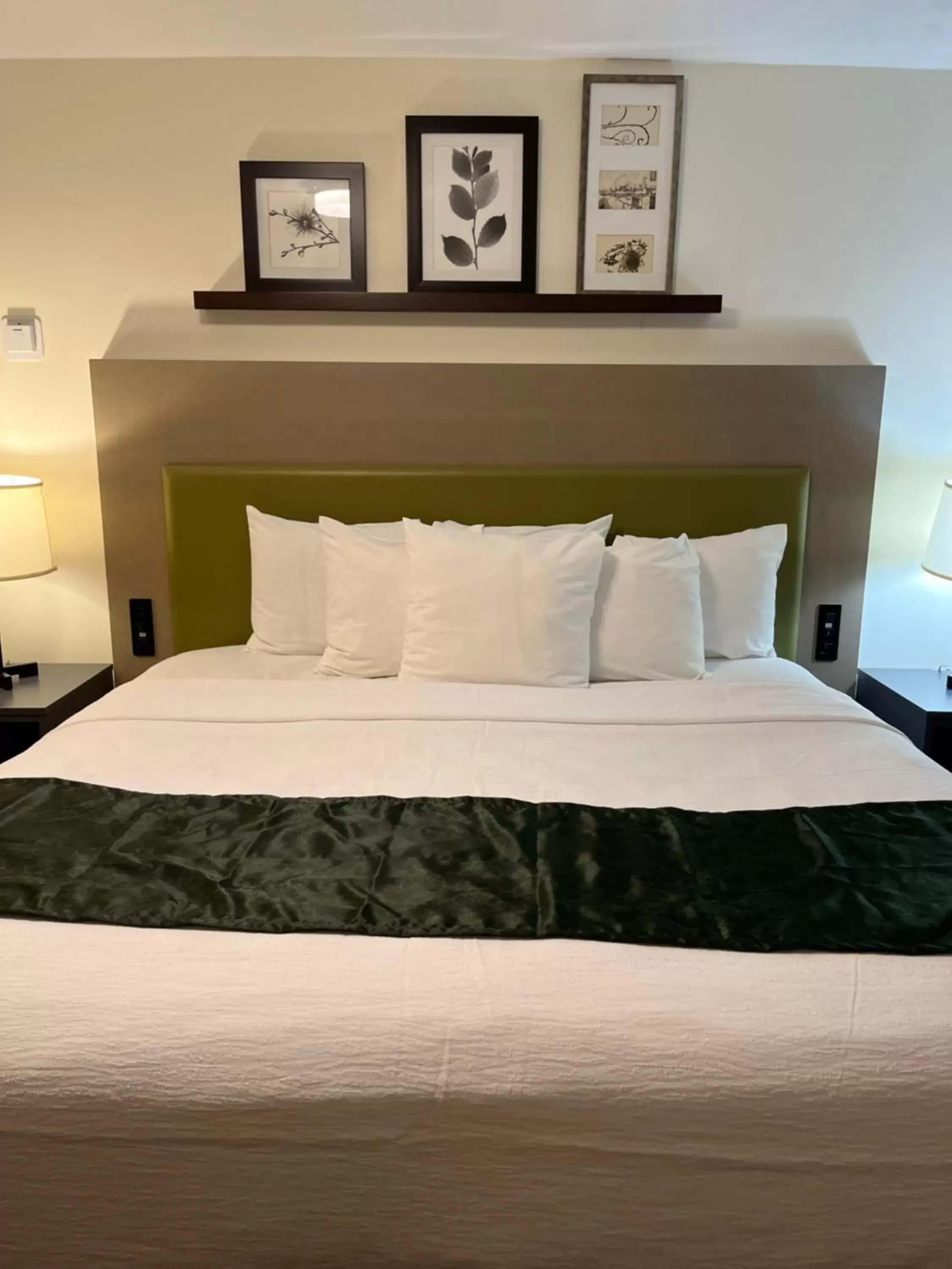 Bed in Pictured Rocks Inn and Suites