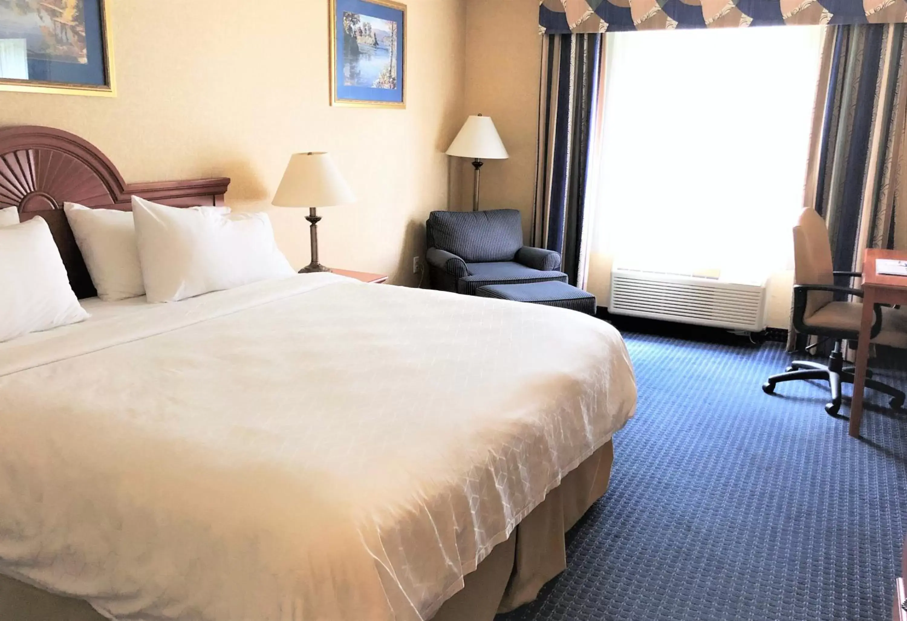 Bed in Holiday Inn Express Syracuse Airport, an IHG Hotel