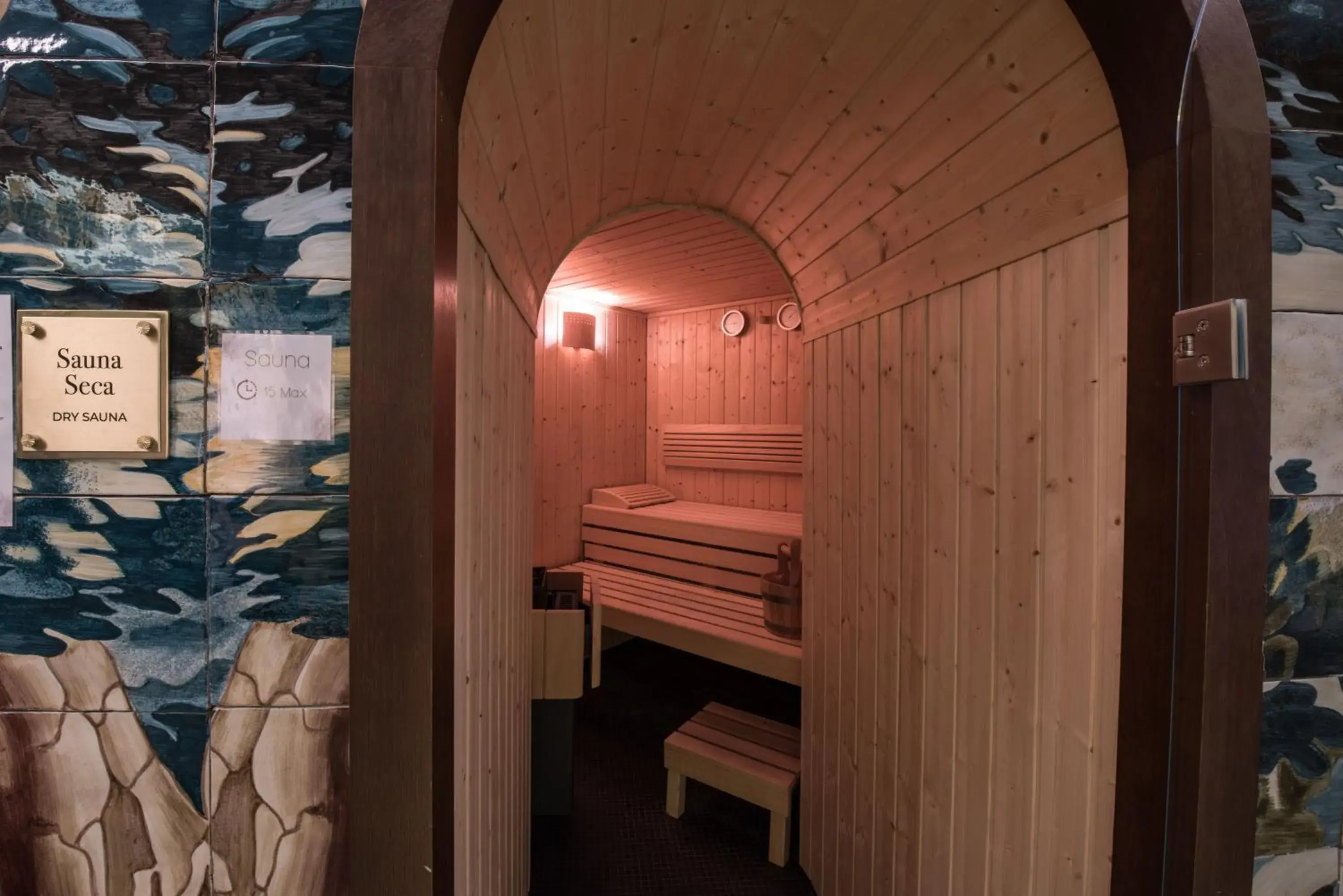 Sauna in BLESS Hotel Madrid - The Leading Hotels of the World