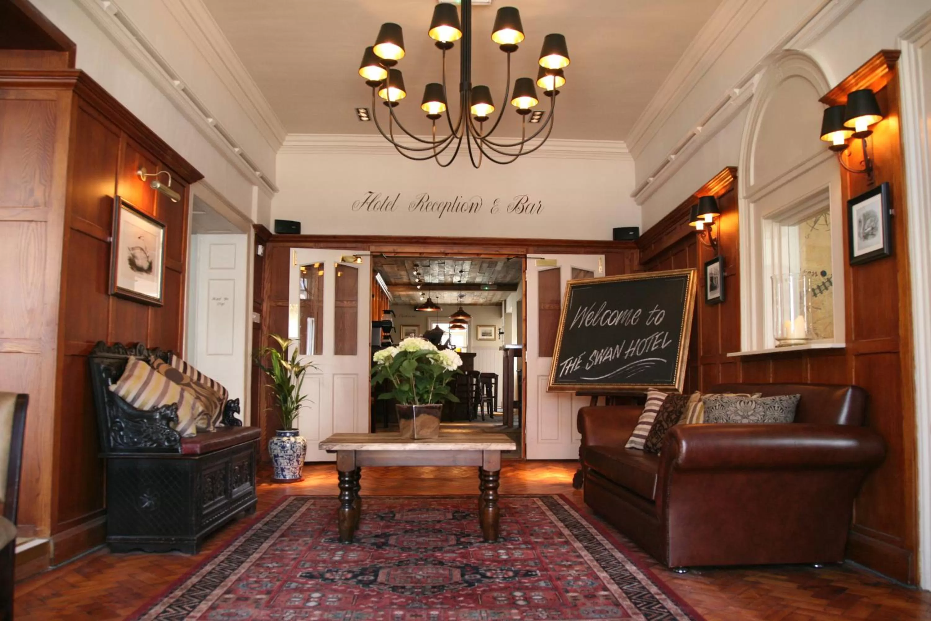 Lobby or reception in The Swan Hotel, Alresford