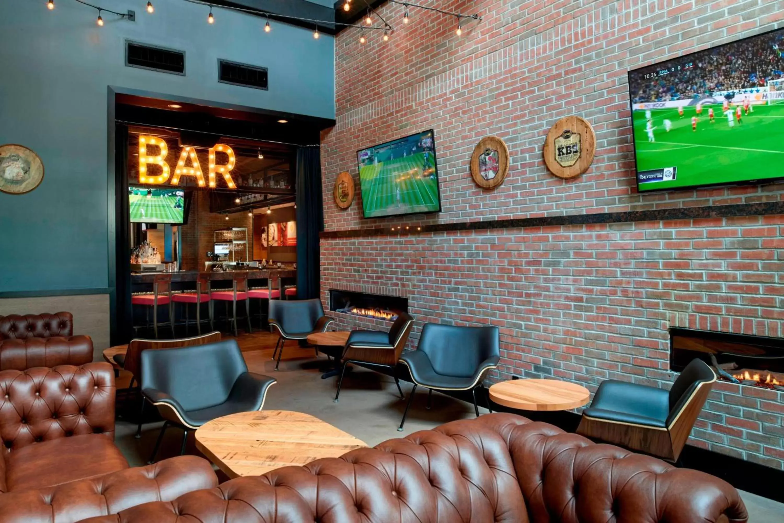 Lounge or bar, Lounge/Bar in Courtyard by Marriott Detroit Downtown