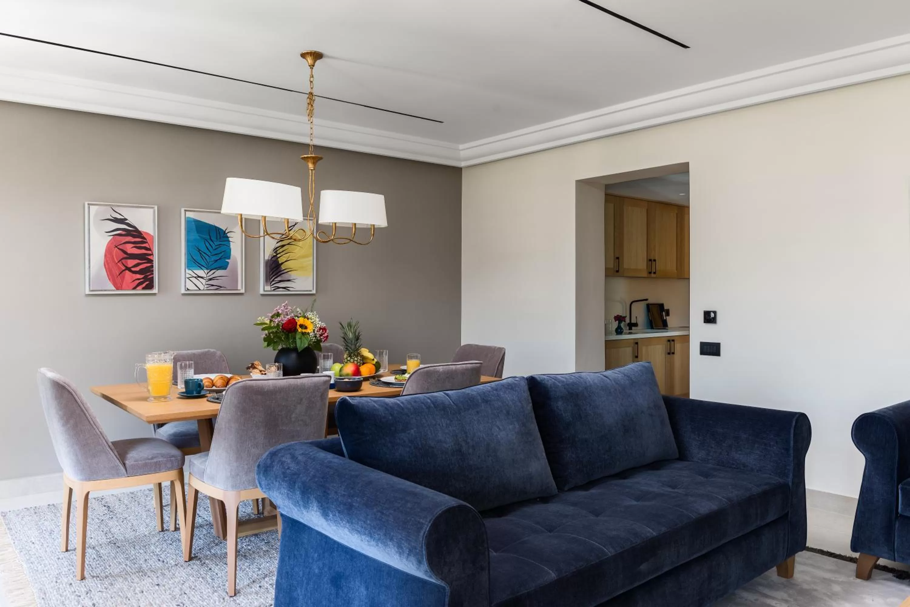 Living room in New York Luxury Suites