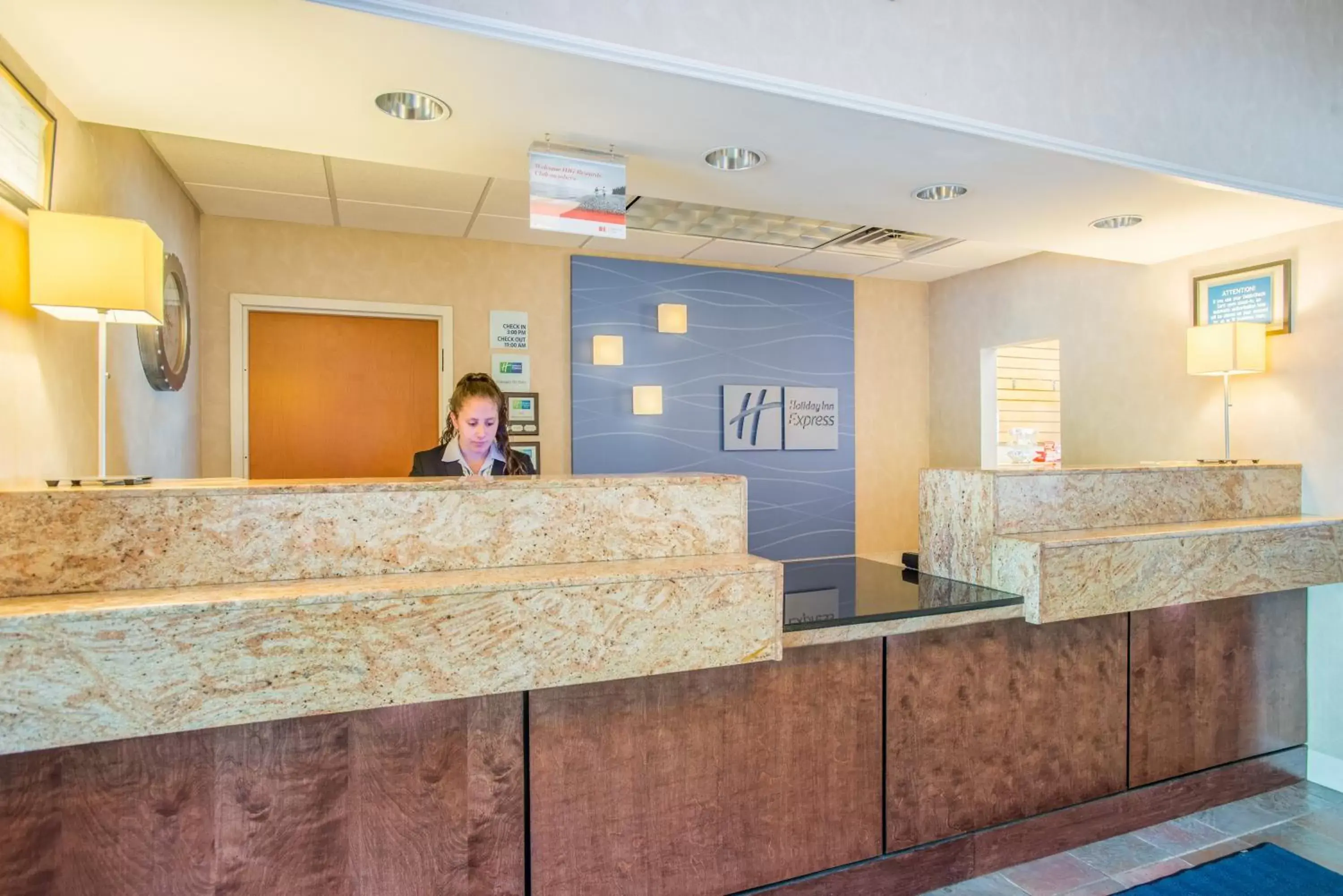 Property building, Lobby/Reception in Holiday Inn Express Hotel & Suites Brattleboro, an IHG Hotel