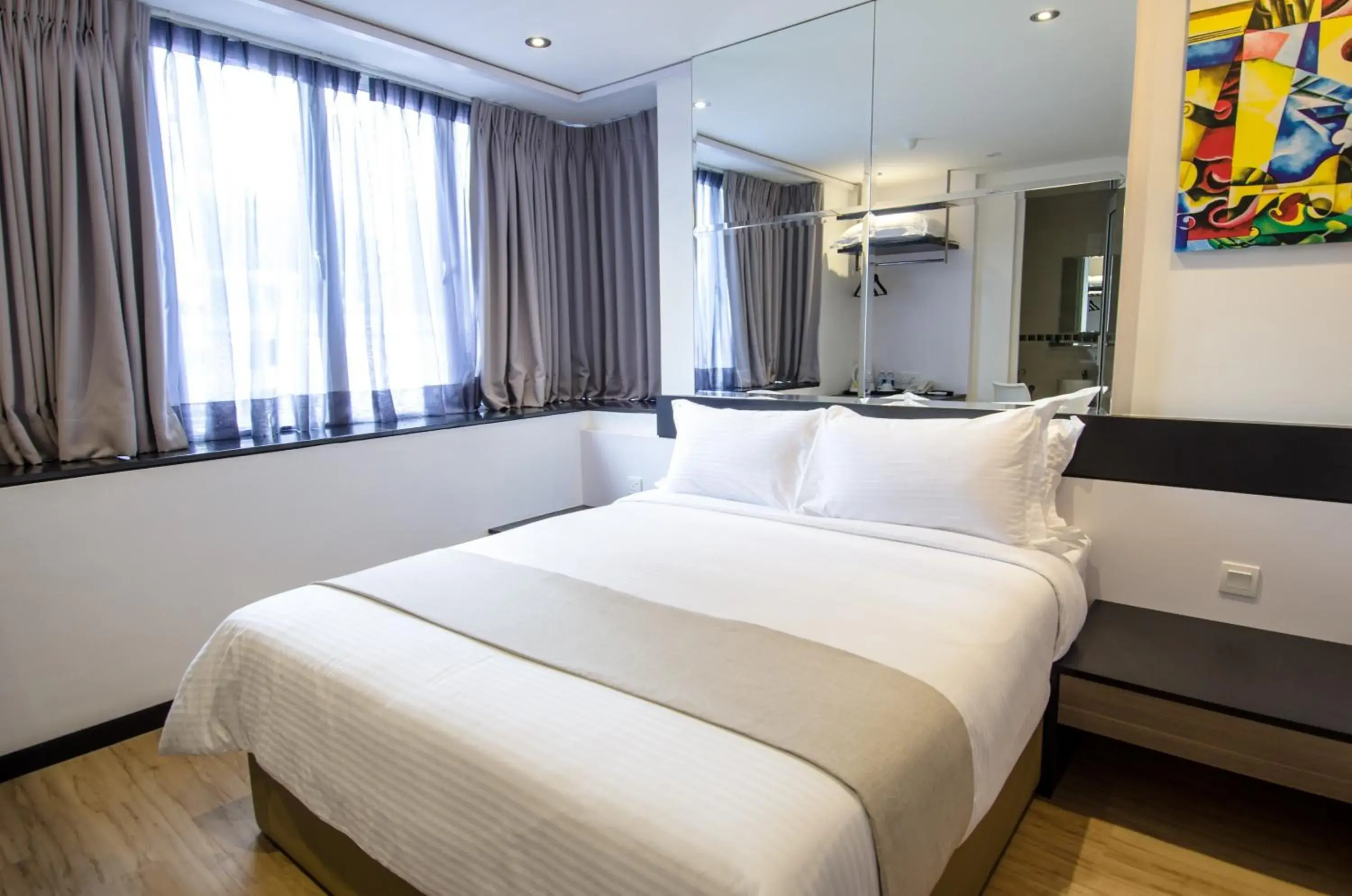 Bed in 12FLY Hotel Kuala Lumpur