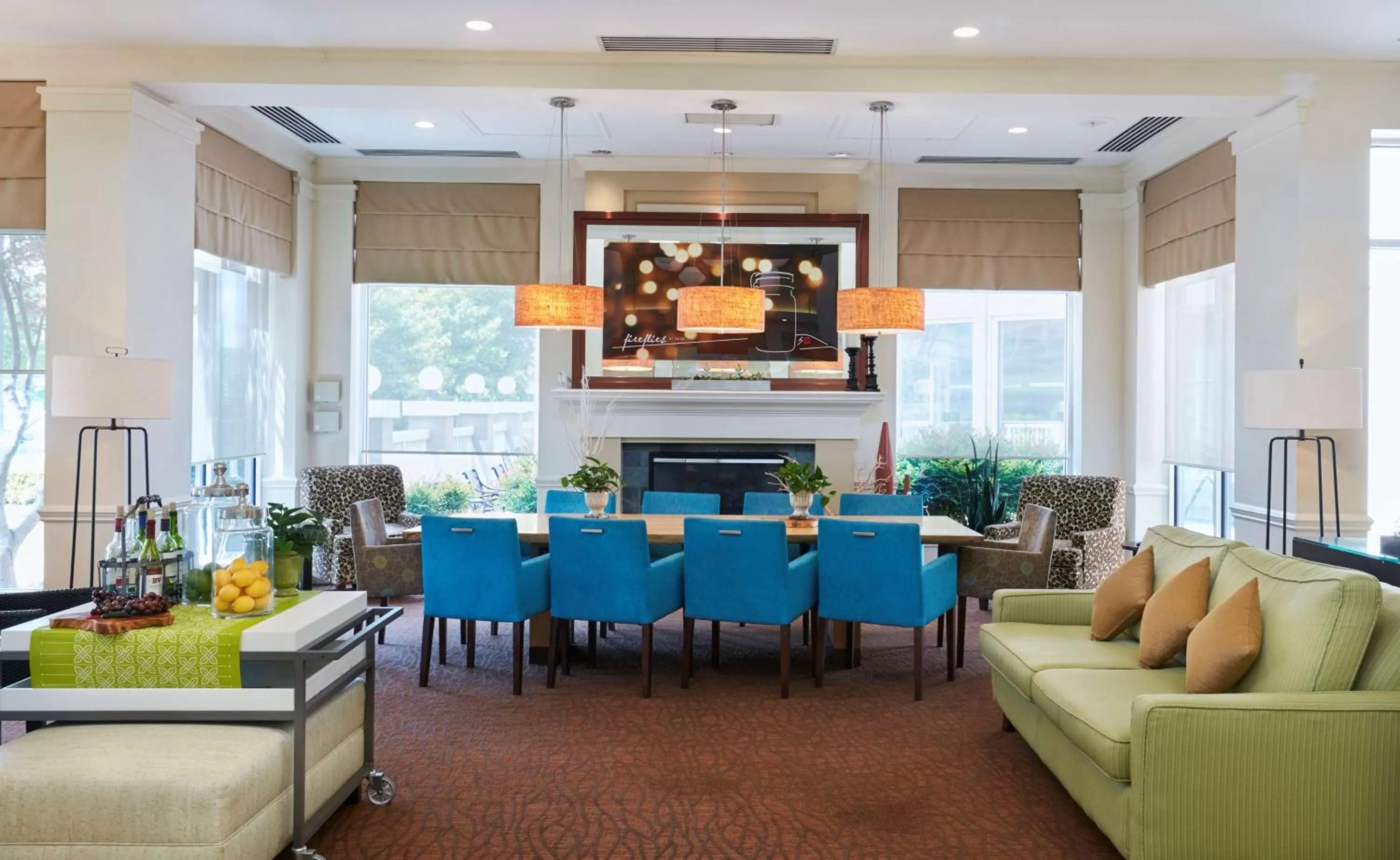 Lobby or reception in Hilton Garden Inn Charlotte North