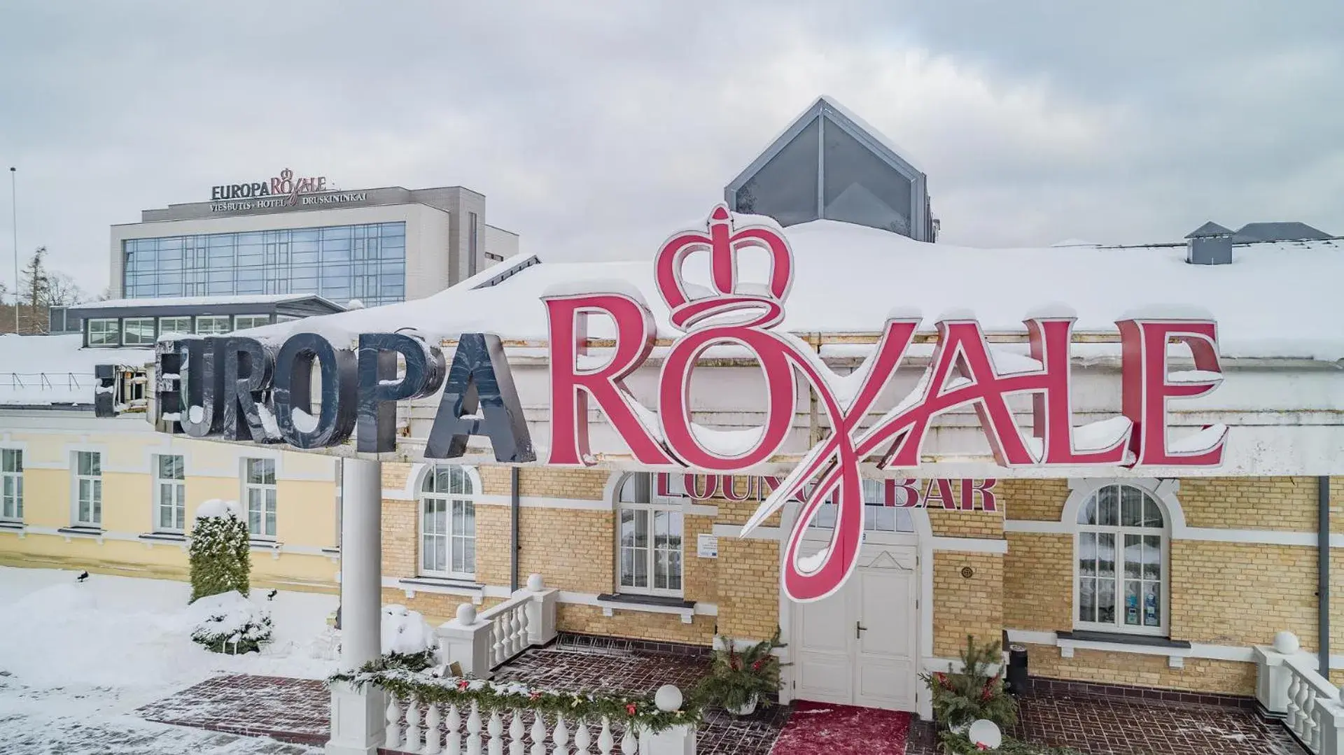 Winter, Property Logo/Sign in Europa Royale Druskininkai